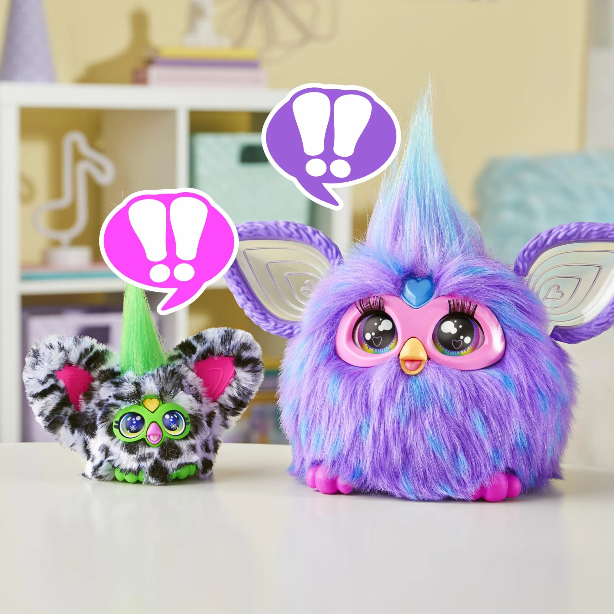 Furby Furblets Moo-Boo, miniaturowa, pluszowa, zabawkowa krówka