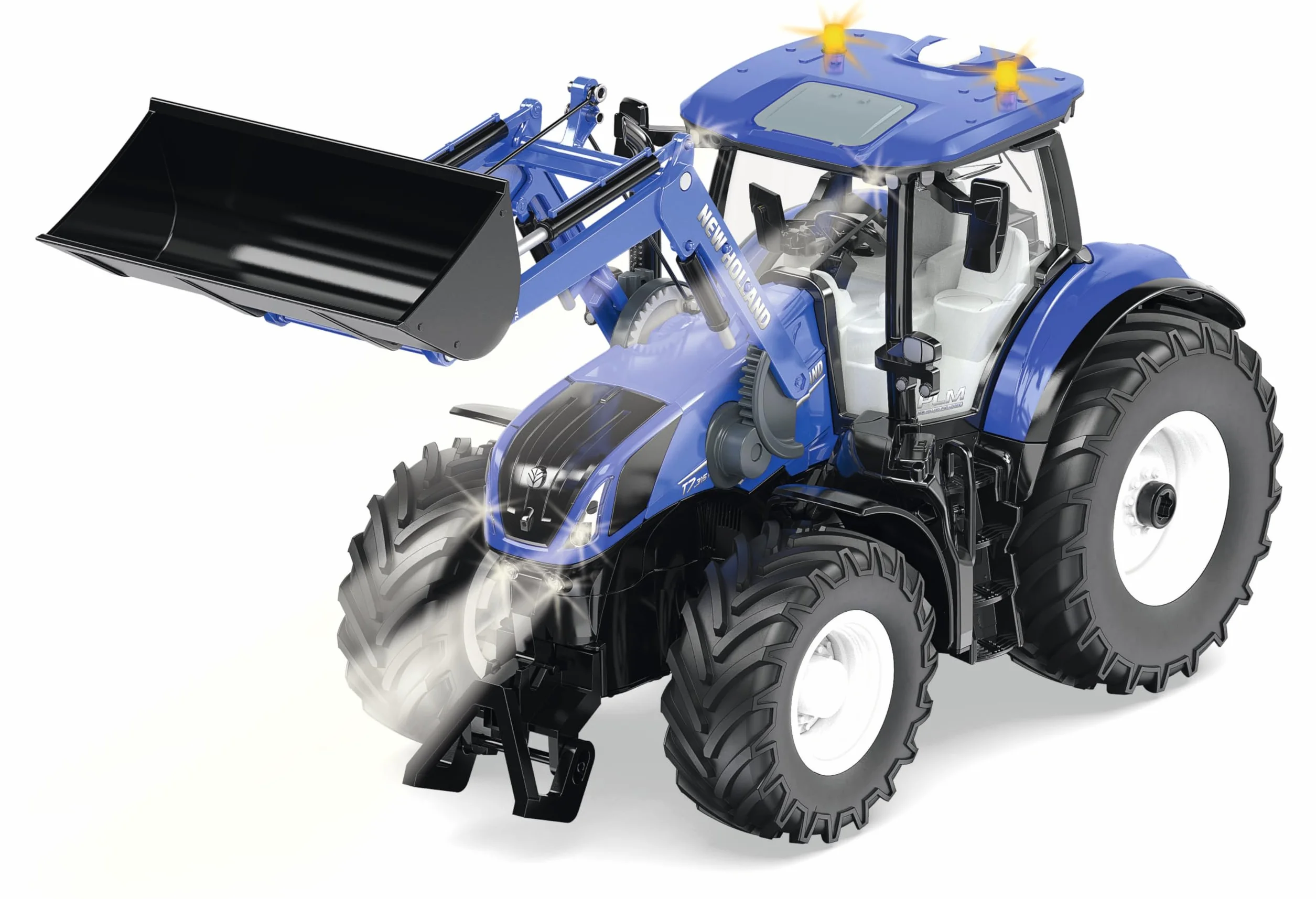 Siku 6797 New Holland T7.315 Traktor z ładowaczem czołowym 1:32 Zdalnie sterowany Niebieski Metal Tworzywo sztuczne