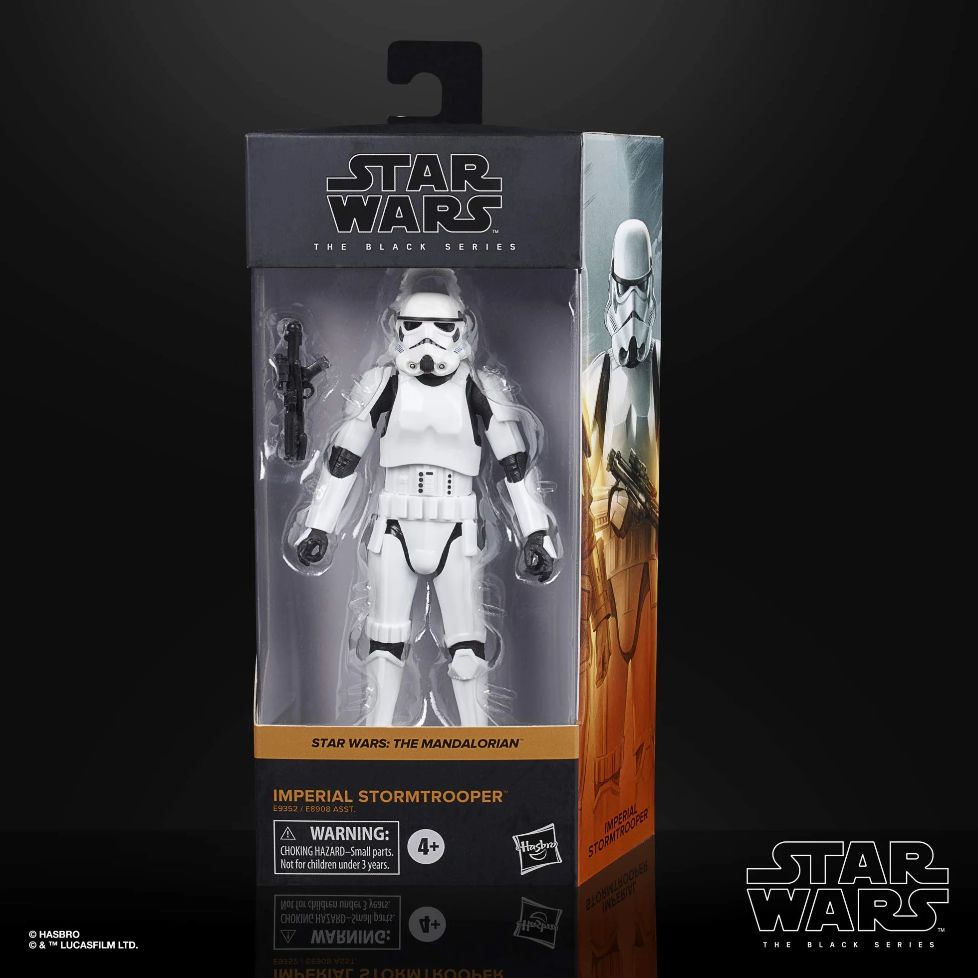 Star Wars Czarna seria imperialny szturmowiec zabawka 15 cm skala Mandalorian kolekcjonerska figurka akcji, dzieci w wieku 4 lat