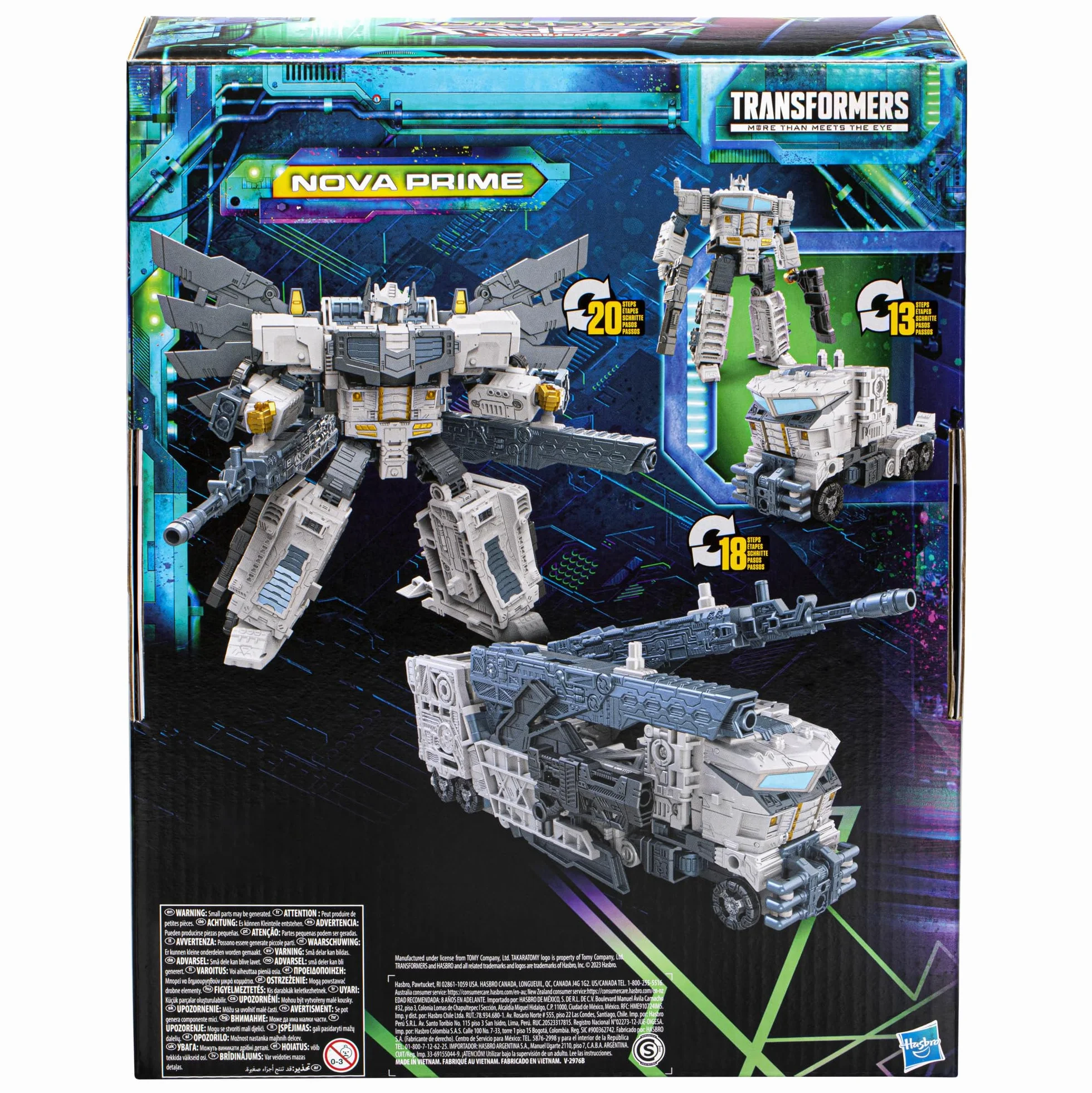 Transformers Generations Legacy Evolution, figurka Nova Prime Leader Class 17,5 cm, dla dziewcząt i chłopców, od 8 lat