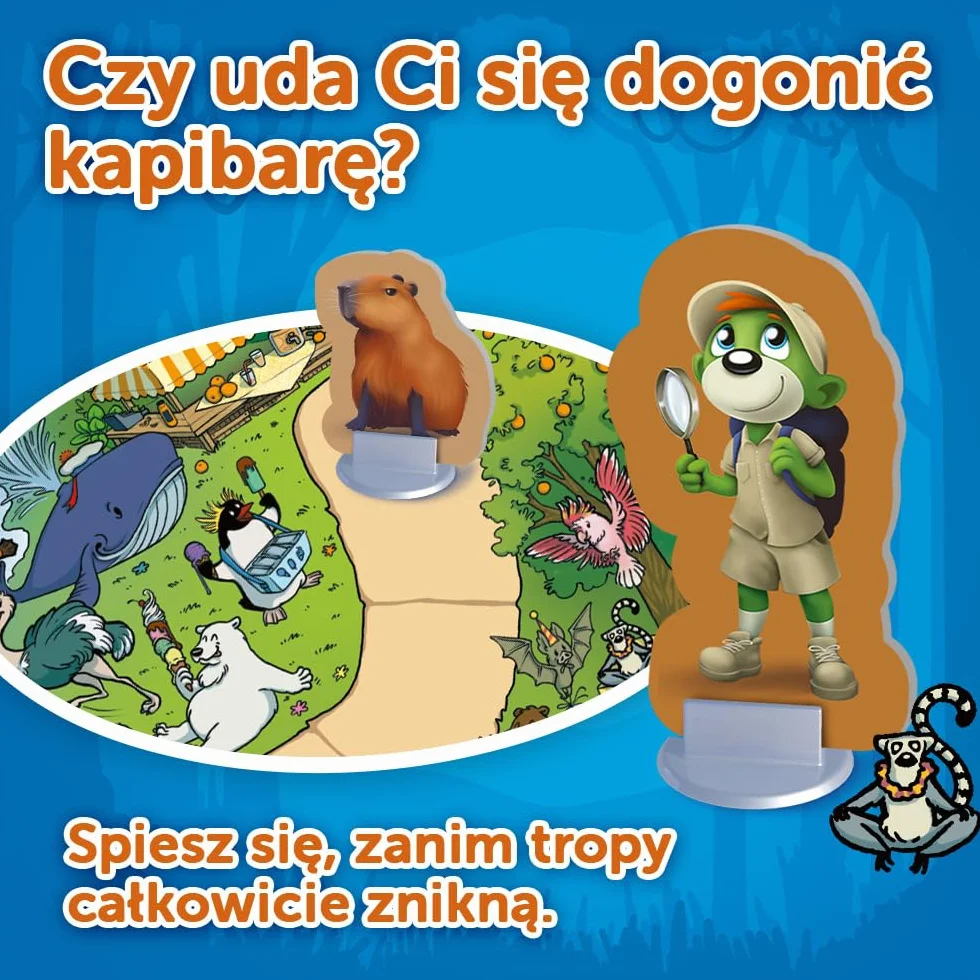 Trefl - Spy Guy Kids: Zwierzaki Cudaki - Kooperacyjna Gra Detektywistyczna dla Najmłodszych, Rodzinna Planszówka, Szukanie Poszlak, dla Dzieci od 3 lat