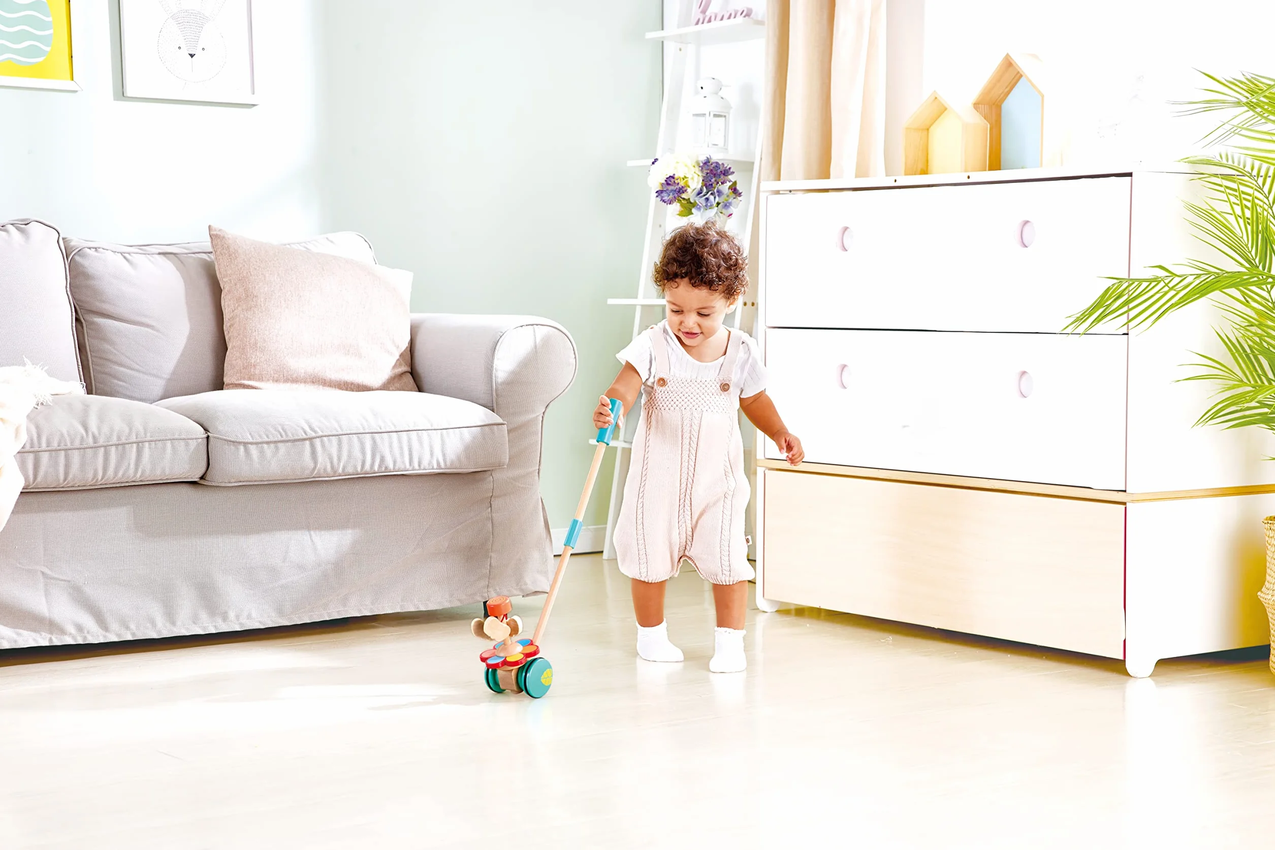 Hape E0341 Dancing Butterflies Push and Pull Along Wooden Toy