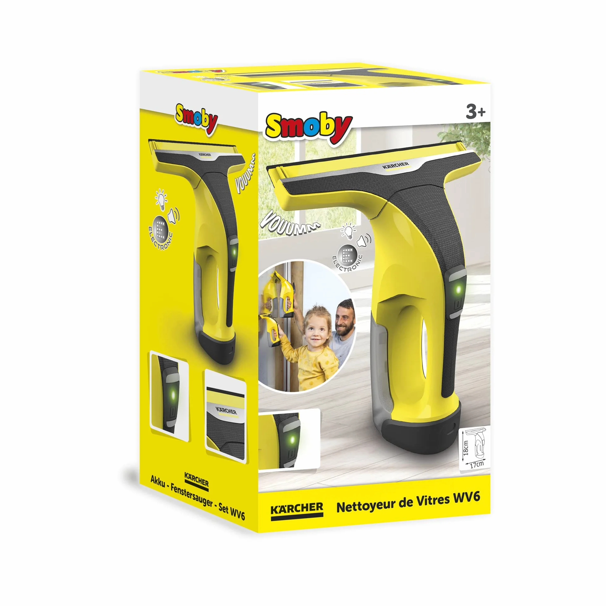 Smoby 7600360900 Kärcher zabawkowa myjka do okien, świetło i dźwięk