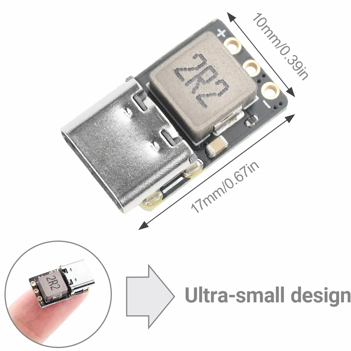 2 sztuki 2S 3S 3.7V 18650 moduł ładowania akumulatora litowo-jonowego typu C QC szybkie ładowanie 18 W wysokiej mocy równoważenie dron DC 5-9V mini konwerter wzmacniacza z kablem USB do typu C