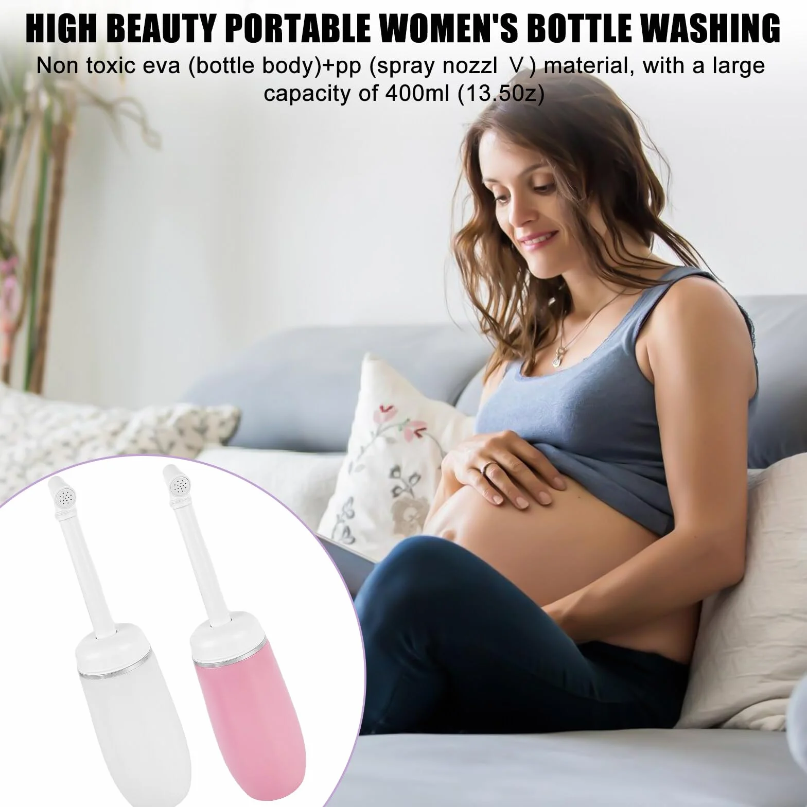 Przenośny bidet, bidet, bidet, przenośny bidet, 400 ml, bidet, słuchawka na pośladki, prysznic ręczny, bidet podróżny, nowoczesny prysznic pośladkowy, butelka
