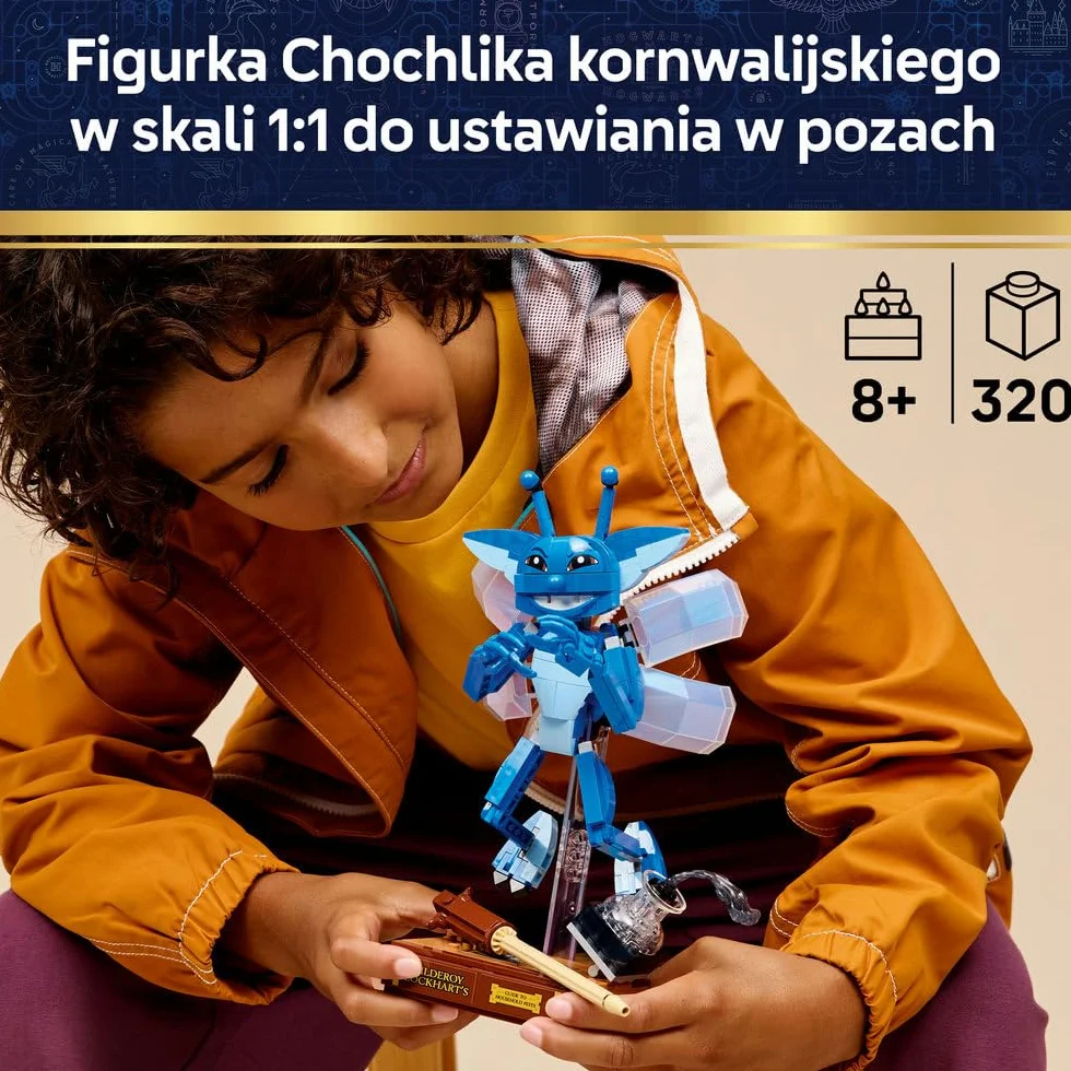 LEGO Harry Potter Chochlik kornwalijski, ruchoma figurka do zbudowania, zabawka dla dzieci i pomysł na prezent dla dziewczynek i chłopców wieku od 8 lat, dekoracja do pokoju dziecięcego 76461