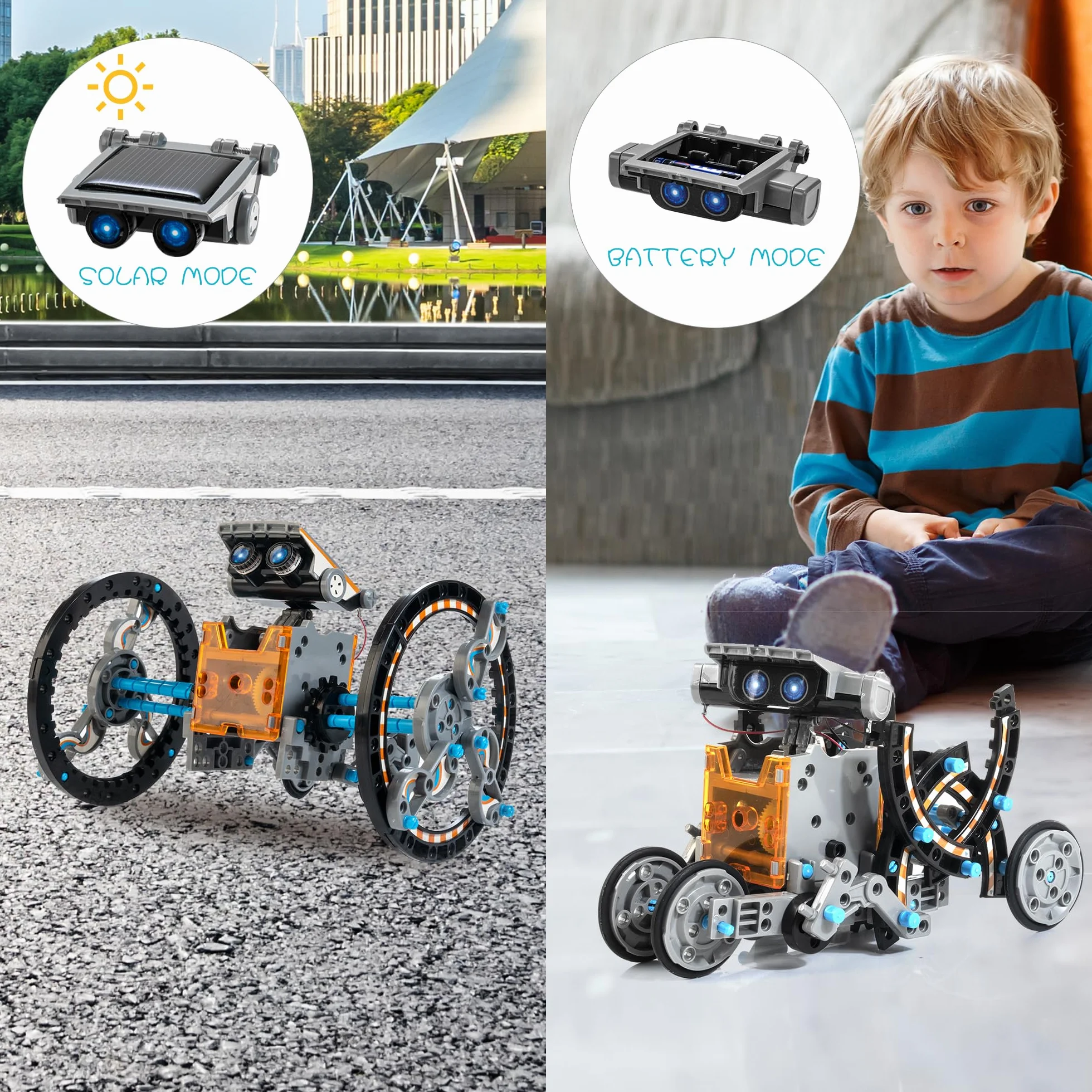 Bravmate Solarny robot zabawka dla dzieci od 10+ lat, zabawka 14 w 1, zestaw "zrób to sam", zestaw do samodzielnego montażu, zestaw do samodzielnego montażu dla dzieci, dzieci, 11, 12+ lat, 214A