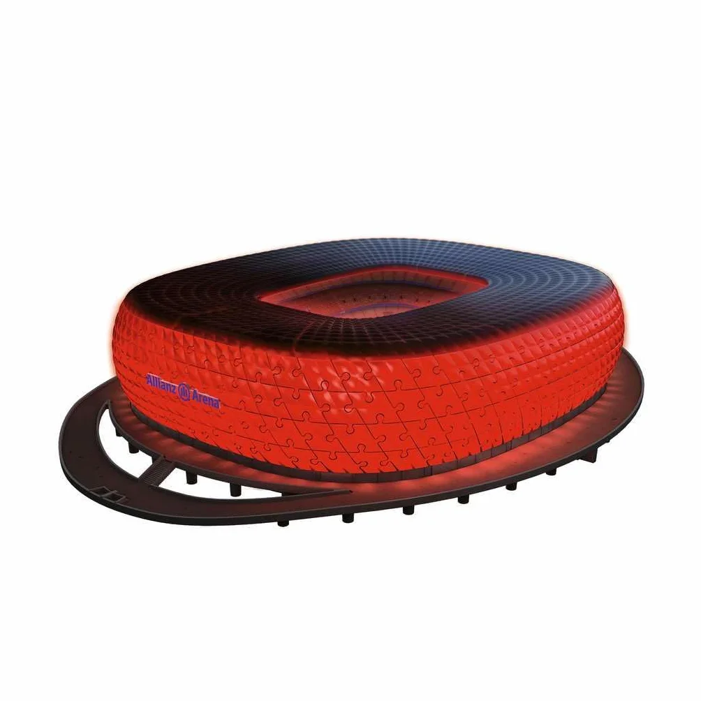 3D Puzzle Iconics: Allianz Arena - mit Licht: Eine wahre Ikone im 3D Puzzle Modellformat