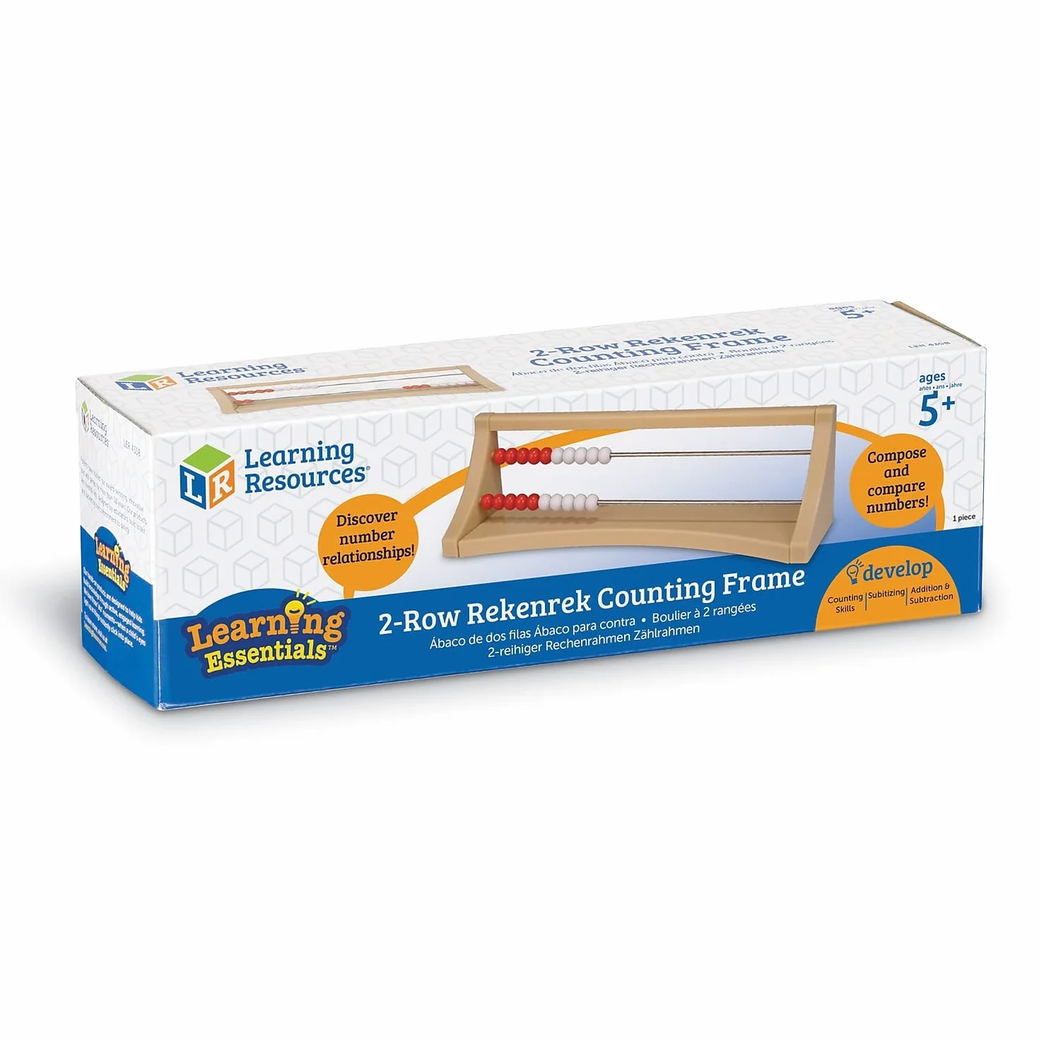 Learning Resources 2-Wiersz Rekenrek Liczenie Ramka