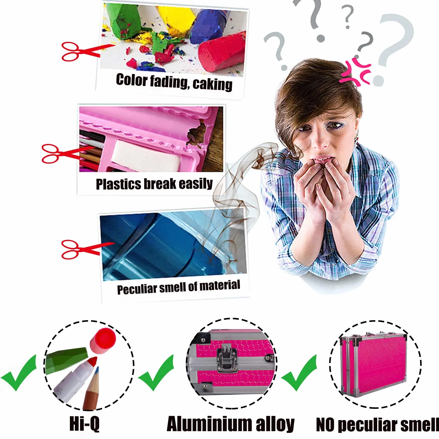 KINSPORY 139 PCS Zestaw artystyczny dla dzieci, Deluxe Pudełko do malowania
