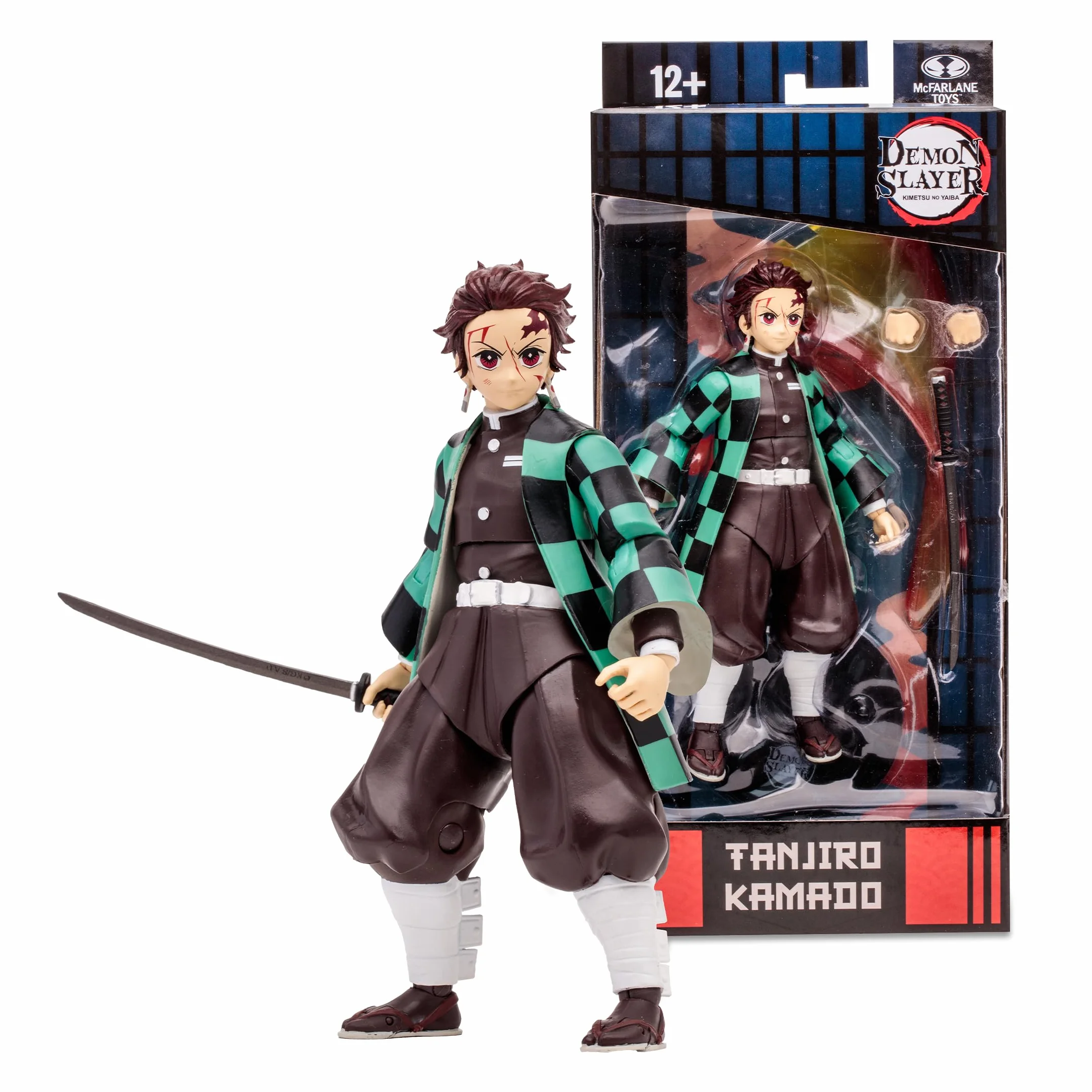 Lansay McFarlane Toys - Demon Slayer - Tanjiro Kamado - Figurka kolekcjonerska i akcesoria - Postacie z mangi - Od 12 lat