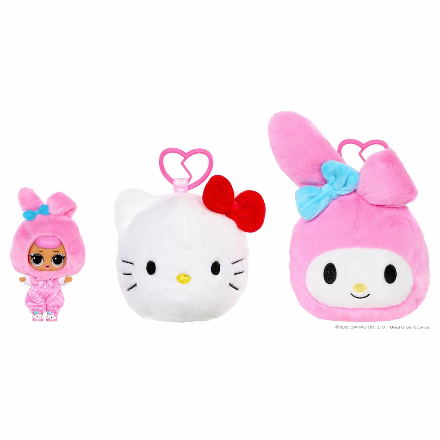 L.O.L. Surprise! Loves Hello Kitty Reversible Plush Surprise - Dwustronna Pluszowa Niespodzianka z Bohaterami Sanrio, Dopasowaną Laleczką L.O.L., 5 Niespodziankami, Dla Dzieci od 4 Lat