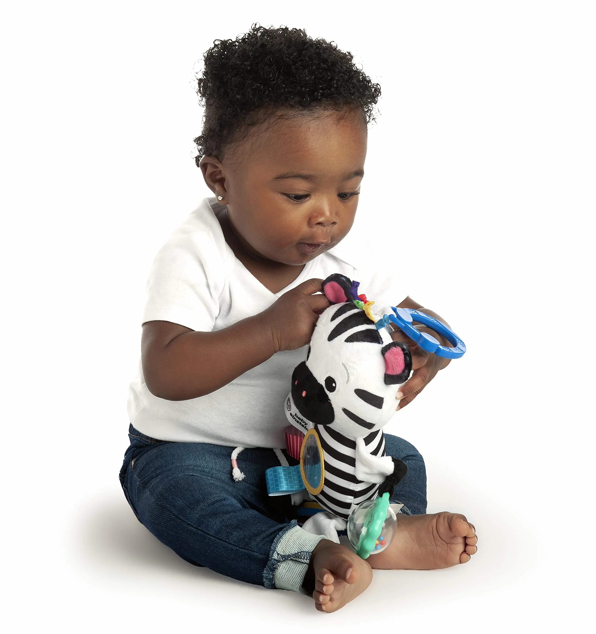 Baby Einstein Zen's Sensory Play pluszowy wózek aktywność zabawka dla niemowląt, wiek noworodek +
