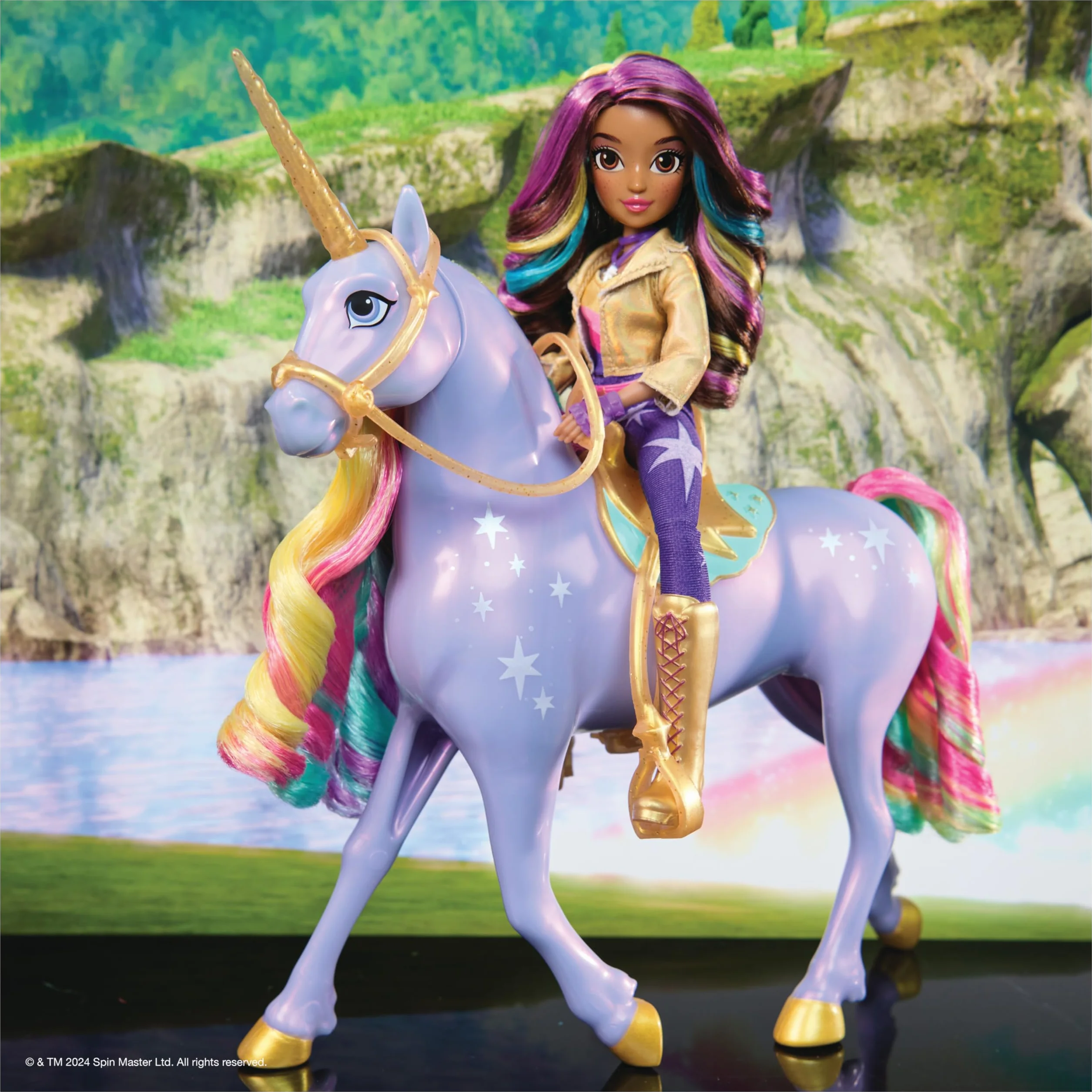Unicorn Academy - The School of Unicorns - Wildstar Function Unicorn 28 Cm - Interaktywny jednorożec Dźwięki, piosenki i światła - Zabawki inspirowane Unicorns School Series - Zabawka dla dzieci od 4