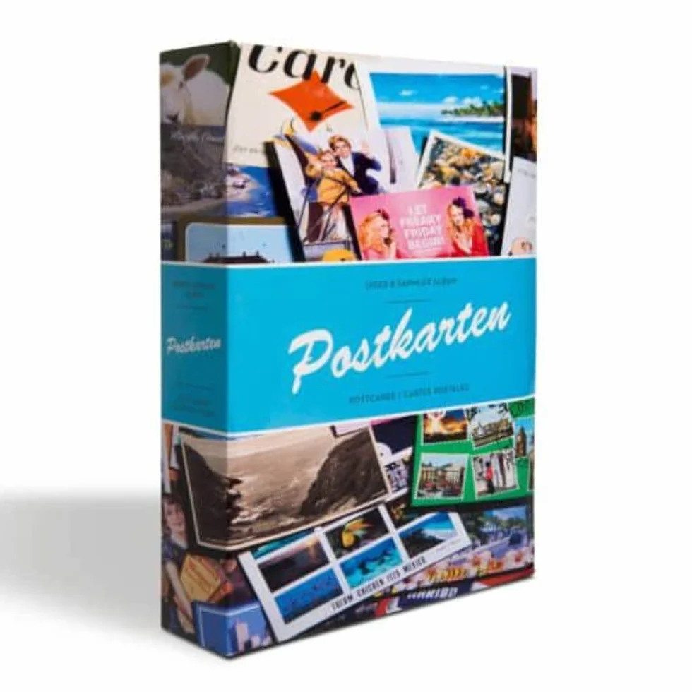 Postkarten Album für 200 Postkarten, inkl. 50 festeingebundenen Klarsichthüllen