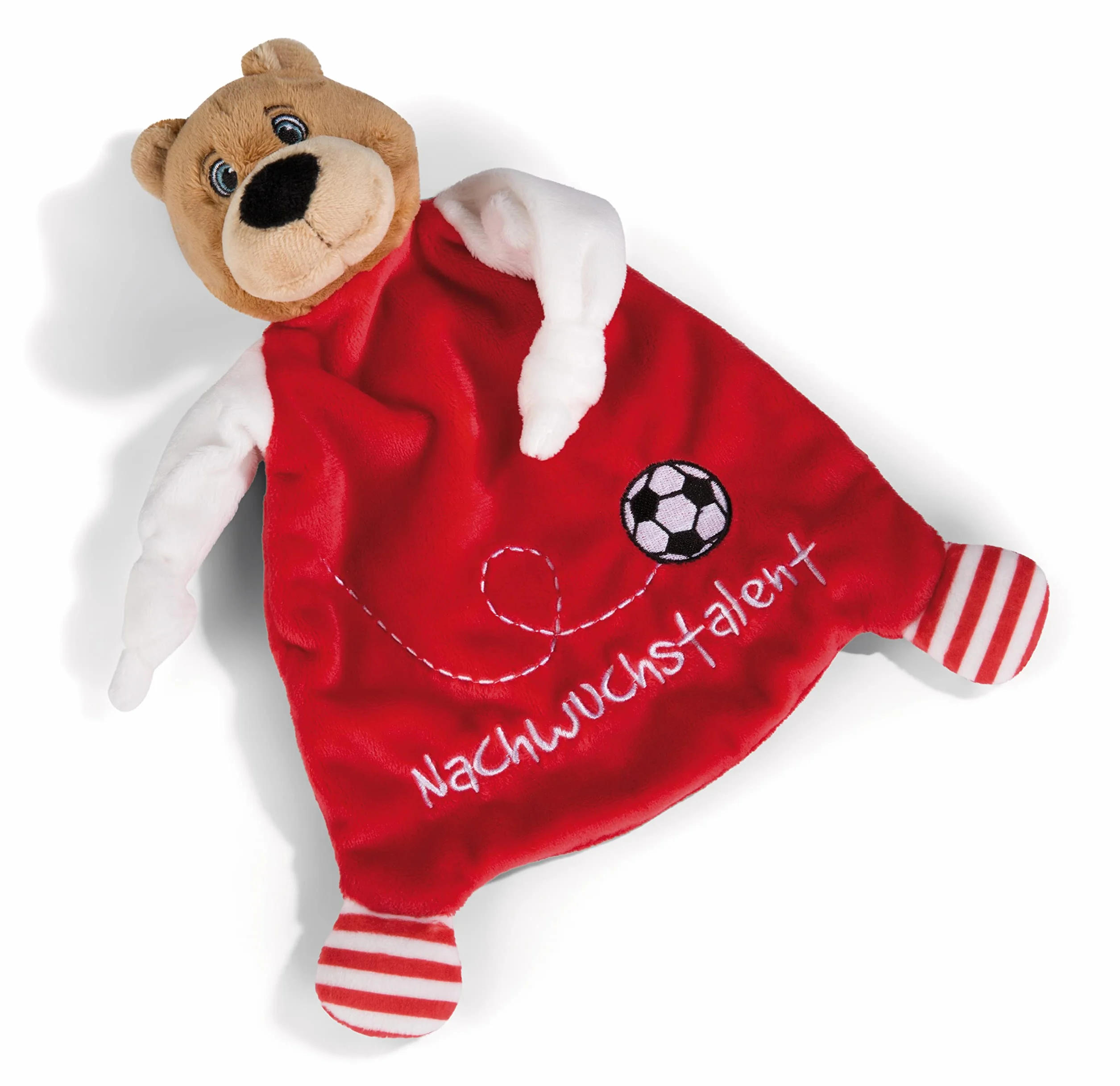 NICI Chusteczka przytulanka FC Bayern Miś Berni 25x25cm czerwona