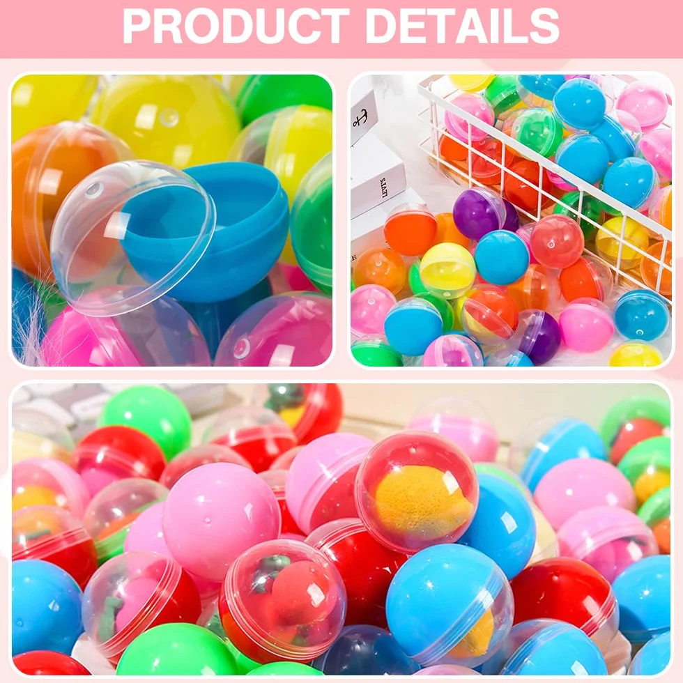 150 sztuk 3,2 cm mini przezroczysta kula do wypełnienia przezroczysta kula bożonarodzeniowa, plastikowa kula, do napełniania dozowników cukierków Gumball