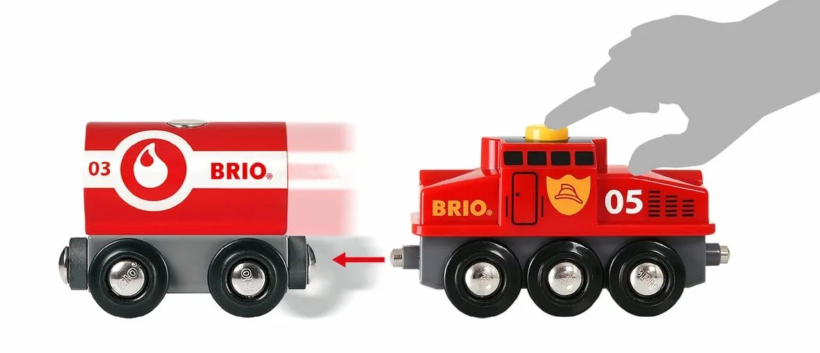 BRIO World 36025 Deluxe Zestaw Policji i Straży Pożarnej - duży zestaw ratowników z posterunkiem policji, pociągiem strażackim, śmigłowcem strażackim i karetką pogotowia - zalecany dla dzieci w wieku 3 lat i starszych