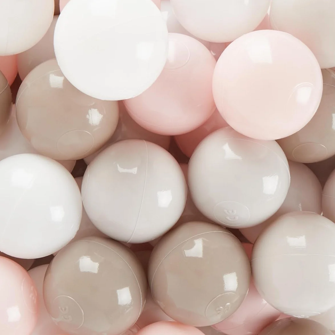 Bieco Piłeczka do basenu z piłką bawełnianą, 100 sztuk, piłka do basenu dla niemowląt, plastikowa piłka do basenu | Piłki do basenu z piłeczkami dla niemowląt z tworzywa sztucznego