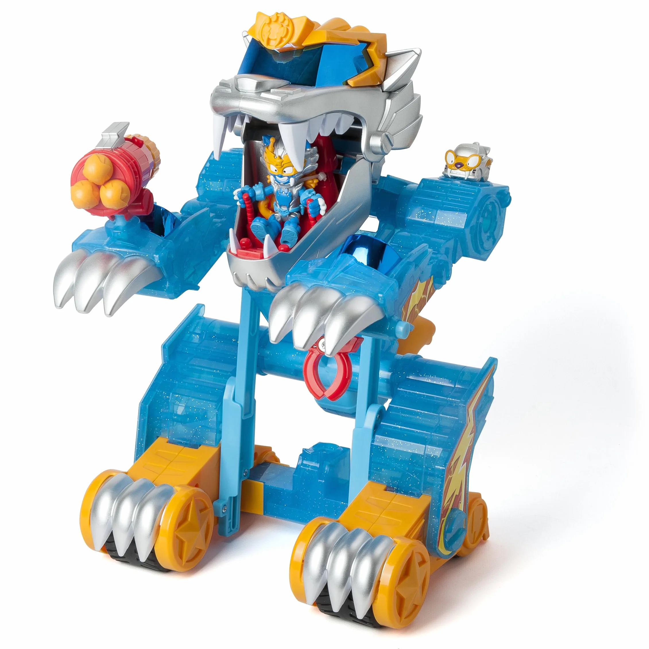 SUPERTHINGS Wild Tigerbot Kazoom Energy – Transformable Robot Tiger. Robot przekształca się w pojazd. Zawiera ekskluzywne 1 Wild Kid i 1 Wild SuperThing. Ekskluzywny Amazon