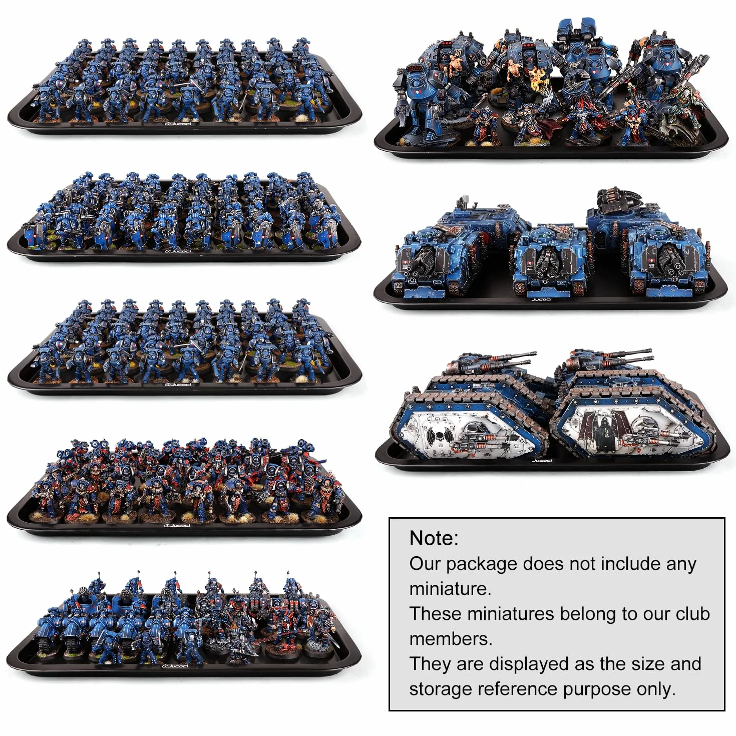 Jucoci Miniaturowe etui do przechowywania miniatury walizka transportowa (zestaw 2 szt.)