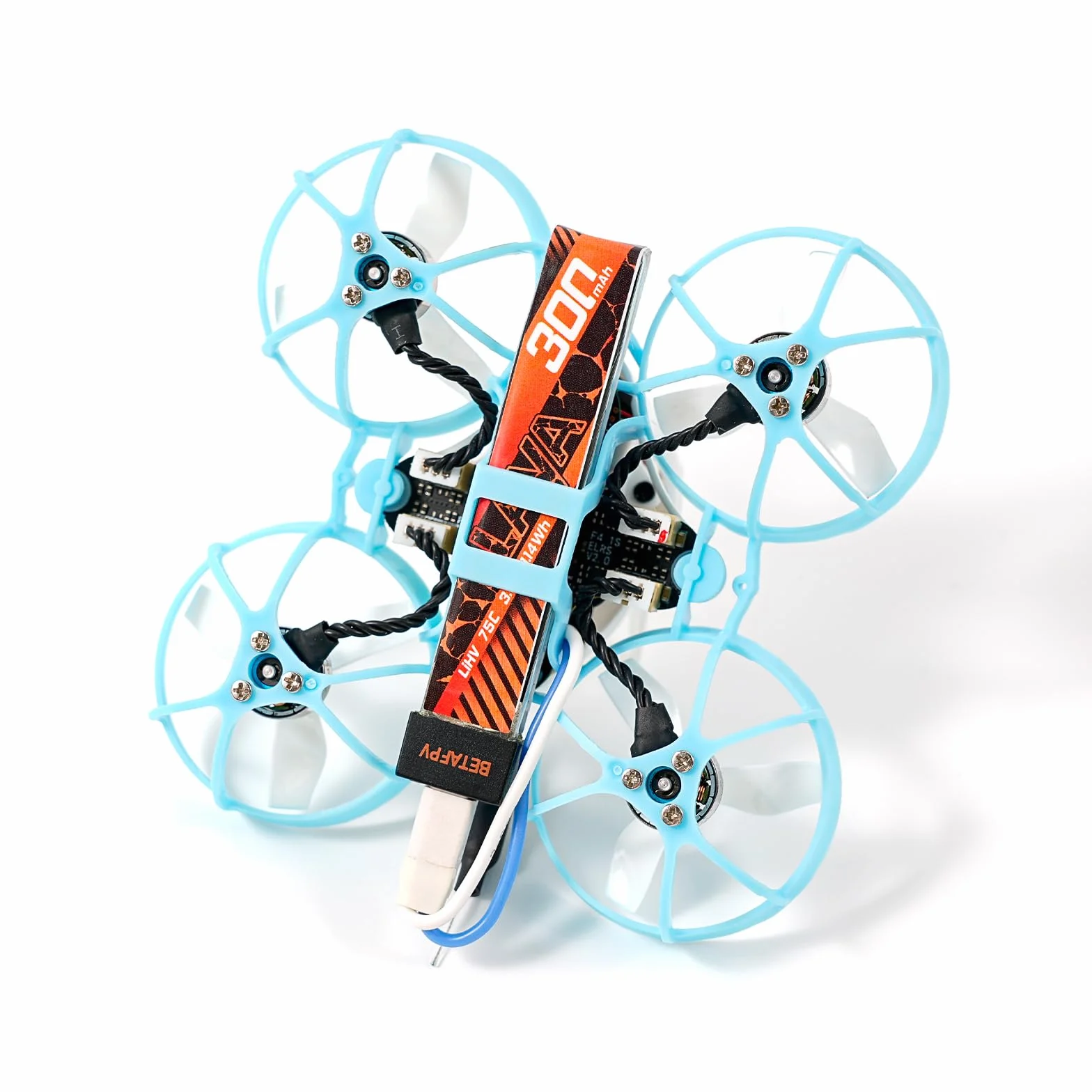 BETAFPV 5 sztuk Lava 1S 300 mAh akumulator Lipo 3,8 V 75C akumulator LiHV ze złączem BT2.0, kompatybilny z dronami 1S FPV Tiny Whoop Quadcopter, takimi jak Cetus, Meteor65, Meteor65 Pro 1S, 300MAH 1S