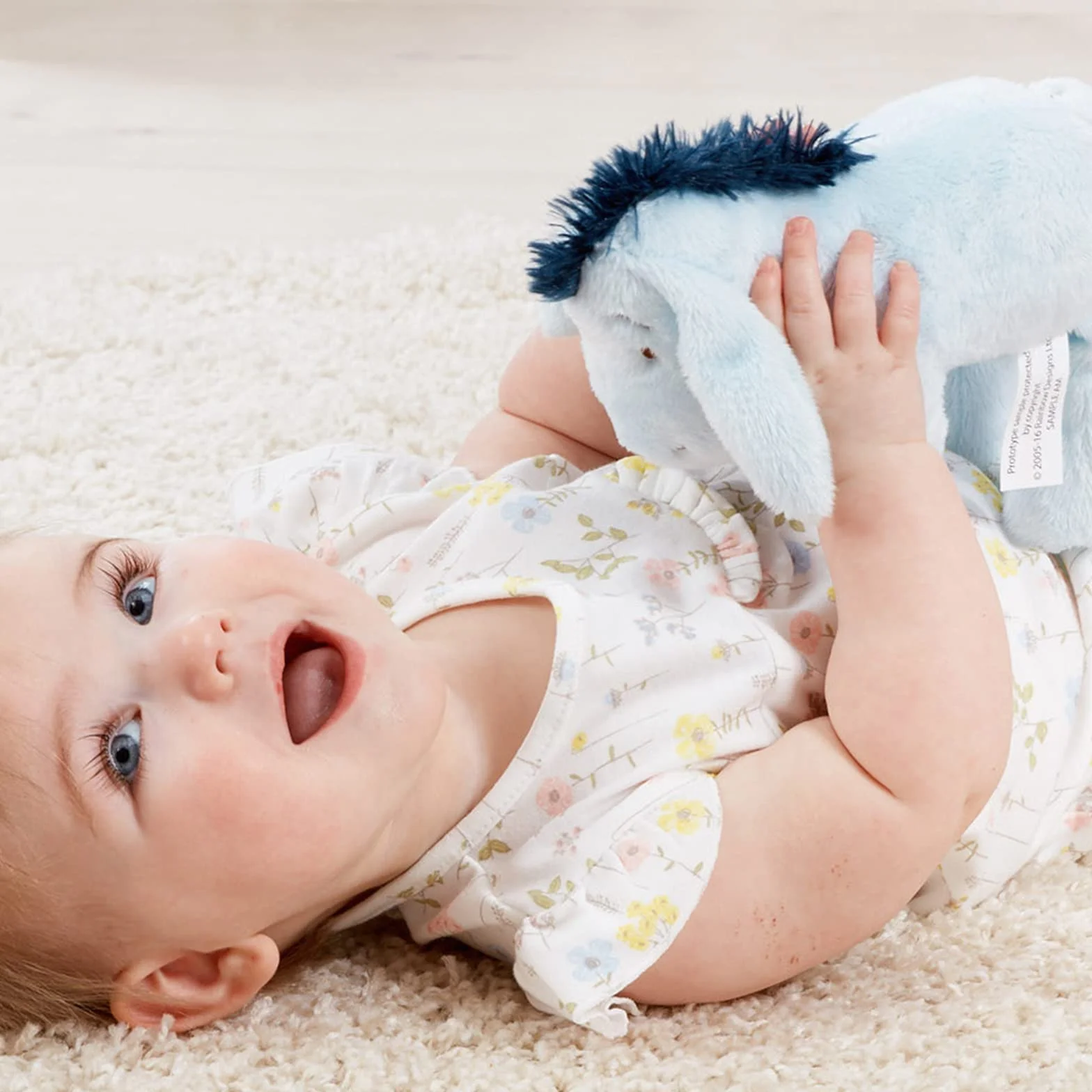 Classic Winnie the Pooh & Friends - Eeyore - Cuddly Donkey - Great as Gift for Newborn Baby, Children and Toddlers - Soft Toy by Rainbow Designs