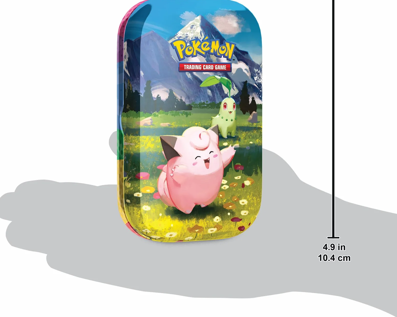 Pokémon: Megaewolucja minipuszka kolekcjonerska - Heroiczne powstanie (Clefairy i Chikorita) z GCC Pokémon (1 arkusz naklejek, 1 karta ilustracyjna minipudełka i 2 worki rozszerzeń)