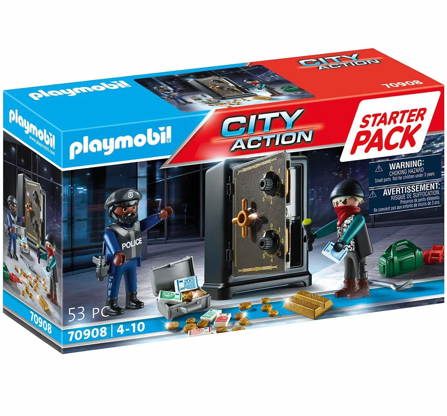 PLAYMOBIL City Action 70908 Starter Pack Włamanie do sejfu, od 4 lat