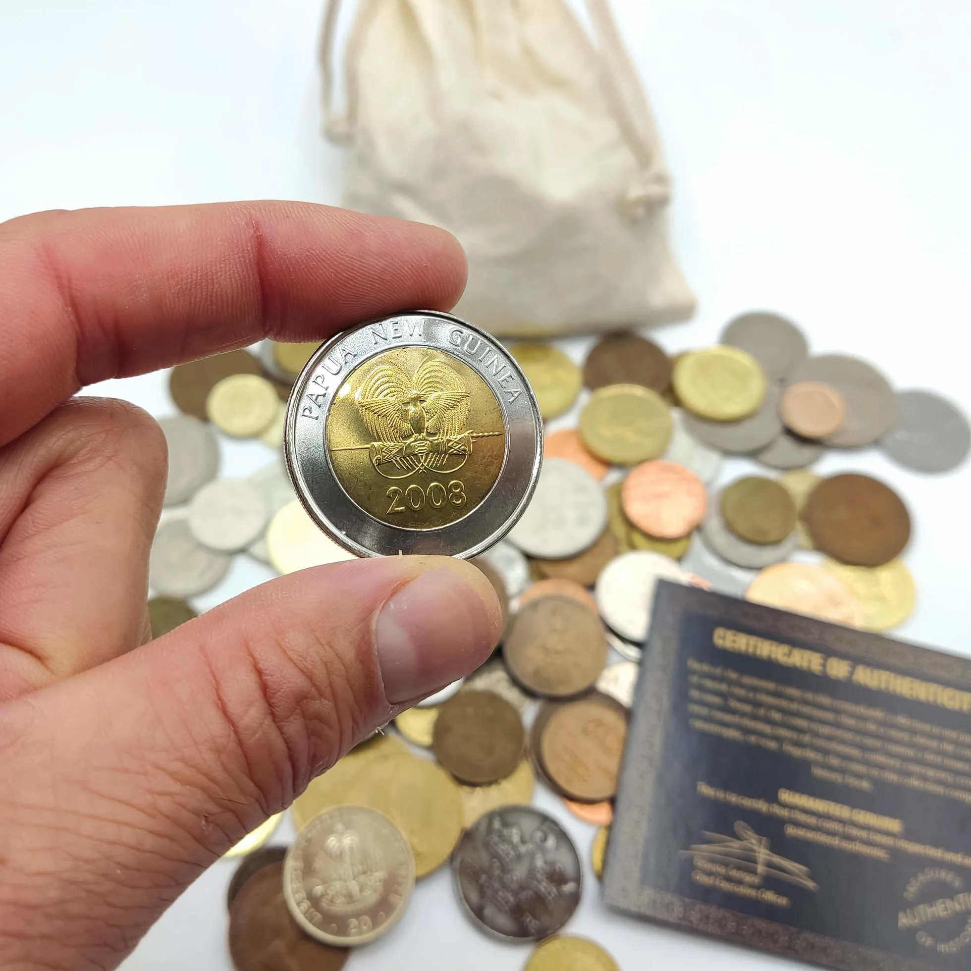 IMPACTO COLECCIONABLES | Kolekcja autentycznych monet świata (funty) – przedmioty kolekcjonerskie z 3 wieków i 5 kontynentów – przetestowane przez ekspertów