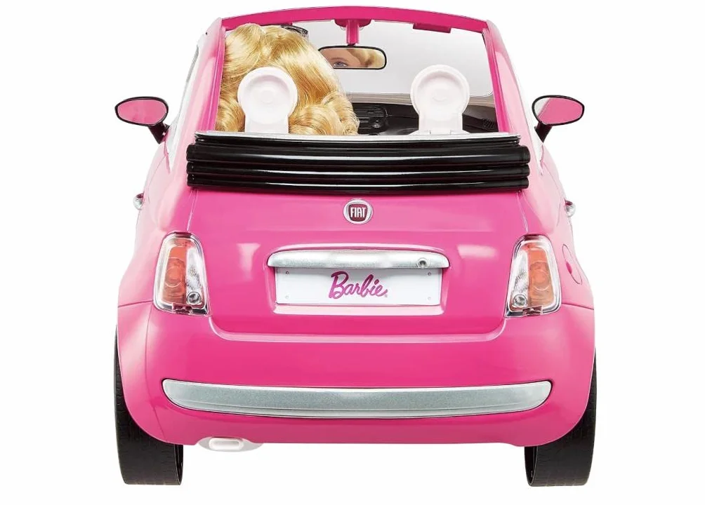 Barbie Fiat 500 Zestaw z Lalką, Wielokolorowy, Od 3 Lat