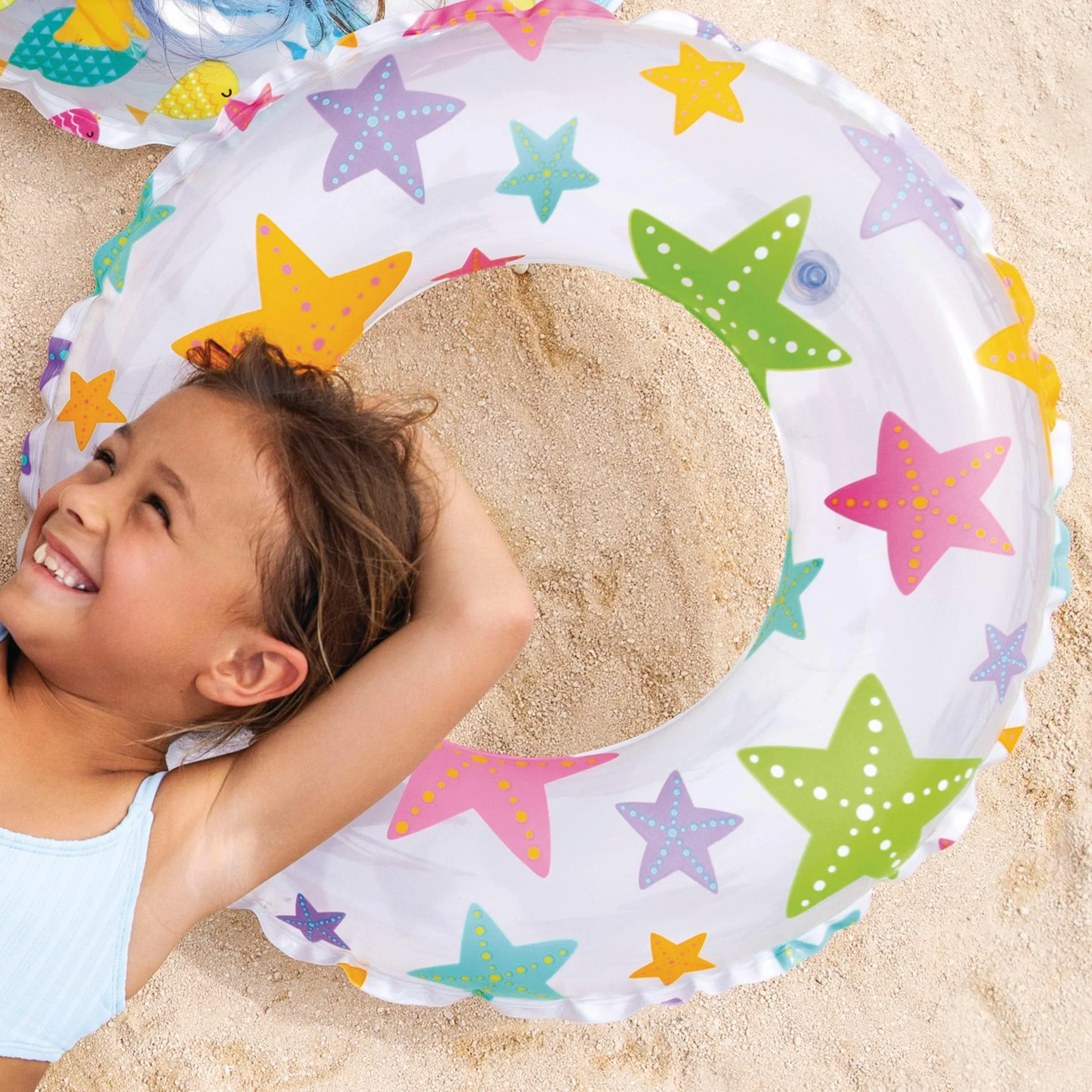 Intex Zestaw basenowy z piłką plażową i pierścieniem do pływania