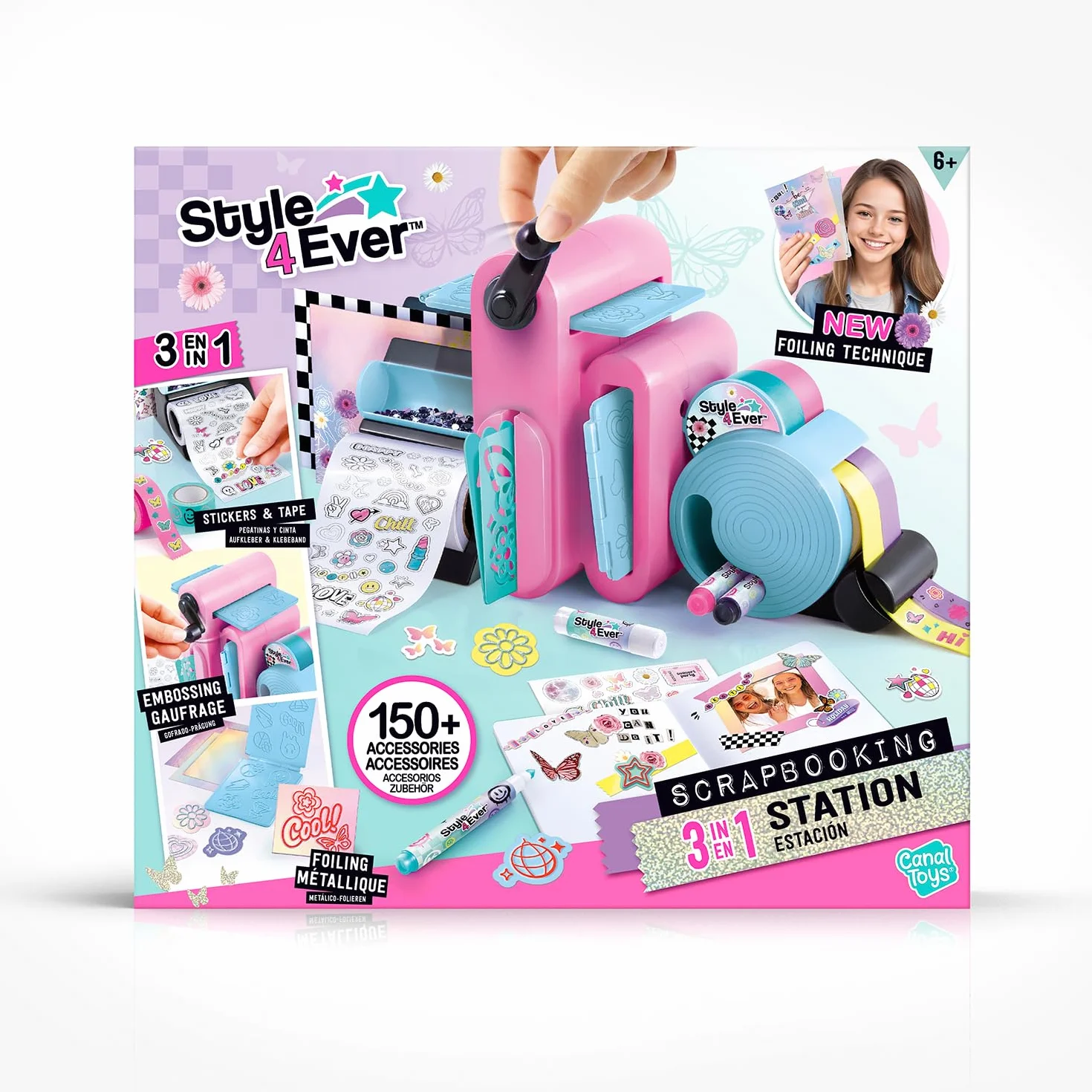 Canal Toys Studio scrapbookingu 3 w 1 150+ akcesoriów do majsterkowania od 6 lat