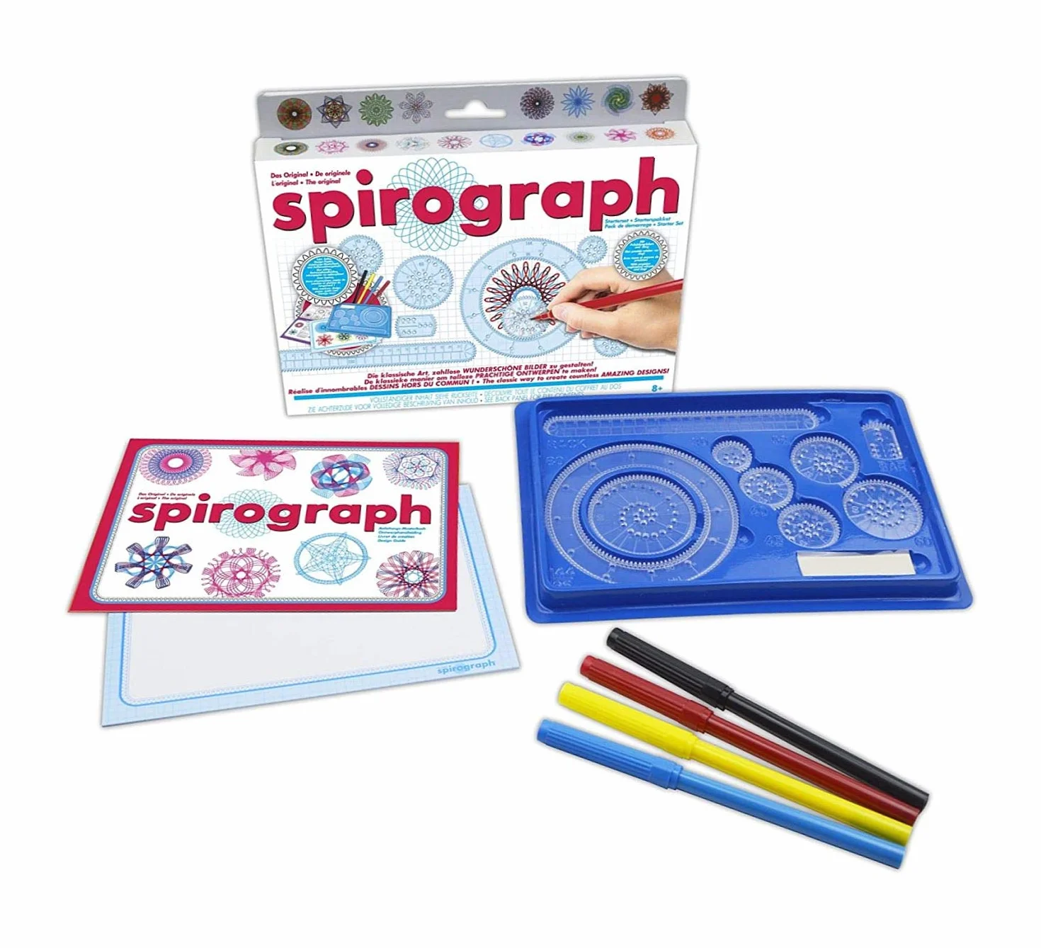 SPIROGRAPH 34342 - zestaw startowy, zestaw rzemieślniczy, biały
