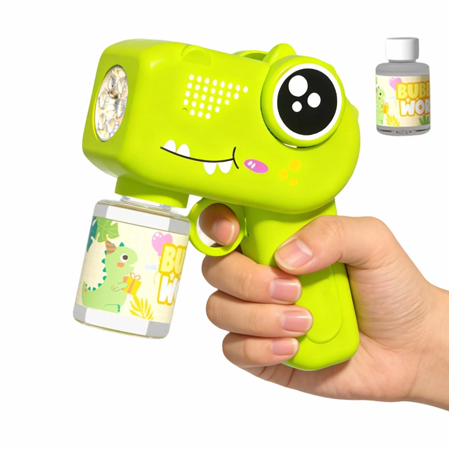 T Rex Soap Dispenser - Portable Maker for Floating | Lighted Jurassic Animal with Leak Proof Motor & Rhythmic Audio for Teenagers, Siblings, Gardens and Vacation Recreation Activities