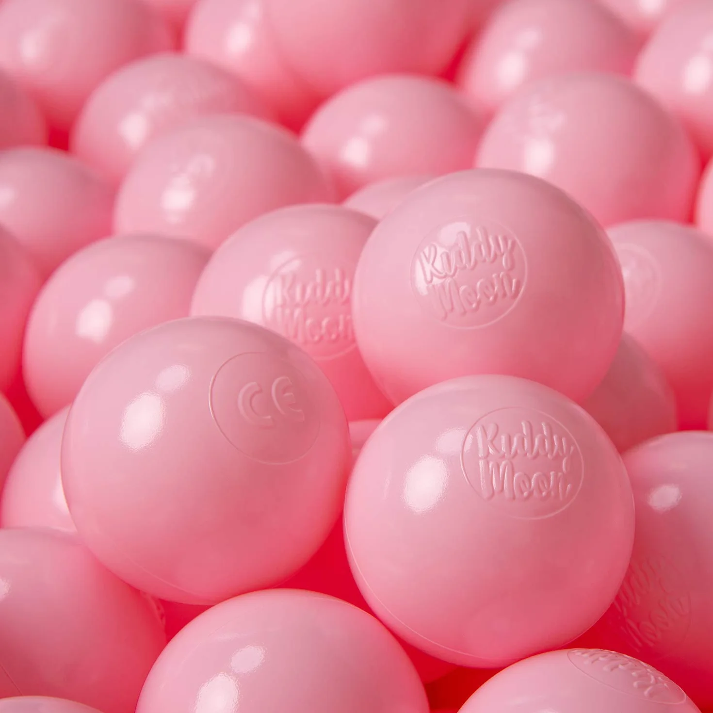 KiddyMoon Plastikowe Piłeczki ∅ 6cm dla Dzieci, Wielokolorowe Zestawy Kulek do Zabawy