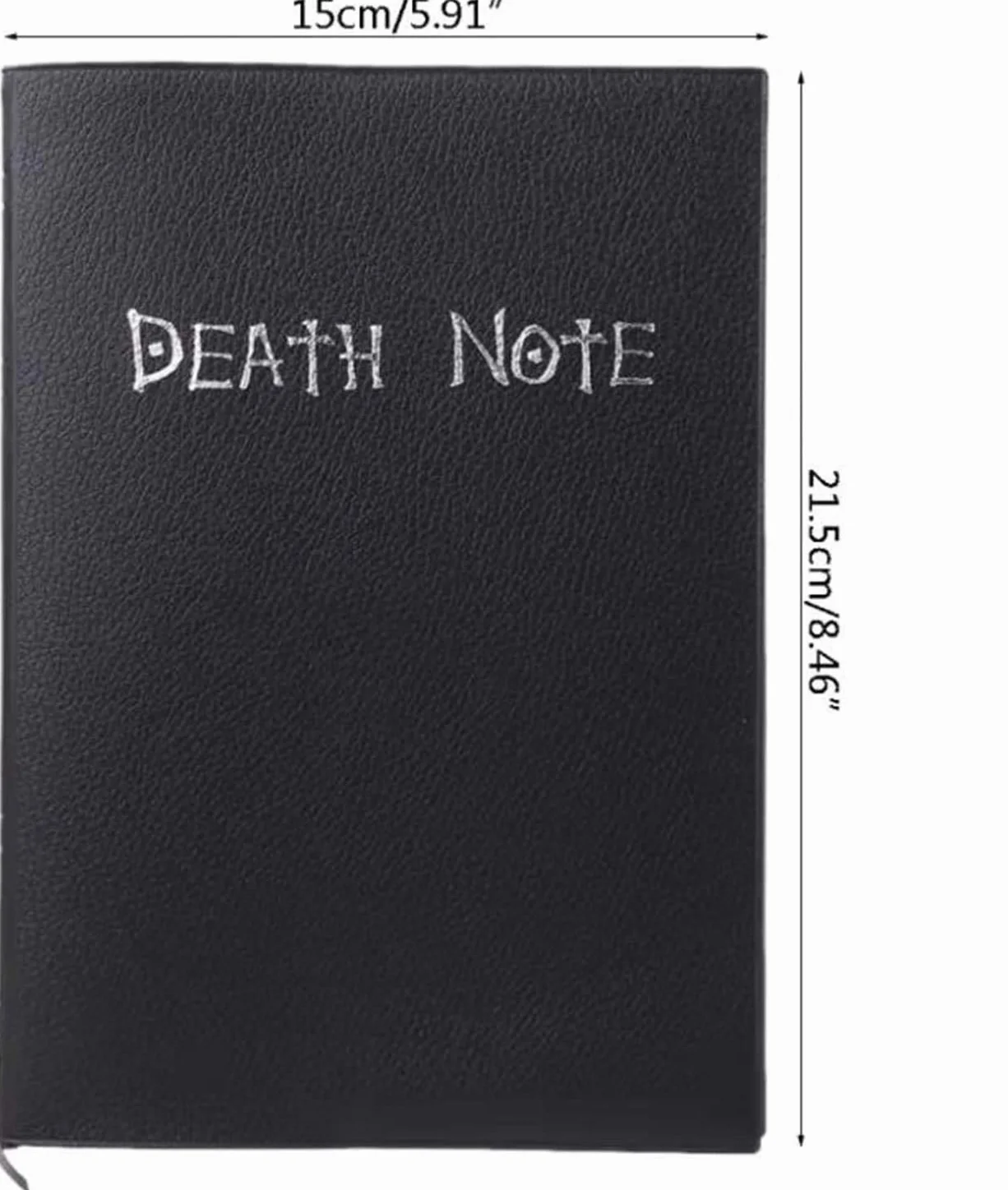 Notatnik Death Note z piórem, naszyjnik w kształcie litery L i brelok, modny notatnik z motywem anime, notatnik, cosplay, najlepszy prezent dla miłośników cosplay, może być używany jako pamiętnik i