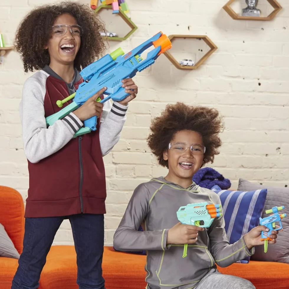 Nerf Elite 2.0 Zestaw taktyczny | 3 Wyrzutnie: Operator BD-2, Trio TD-3, mały blaster Ace SD-1, i 20 strzałek piankowych | Zabawka i pomysł na prezent dla dzieci od 8 lat | Zabawki outdoorowe