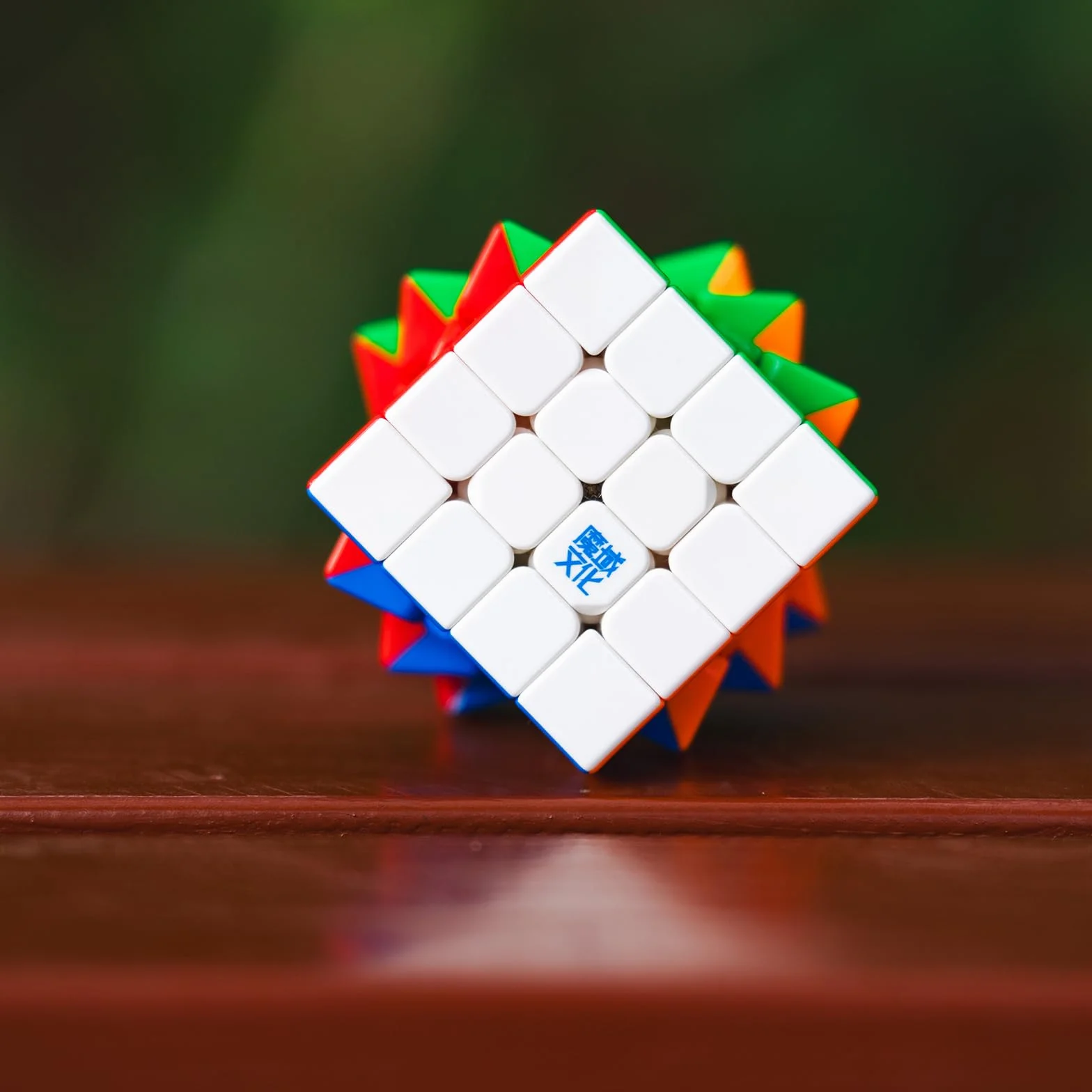 Moyu Aosu V7 4x4 Magnetic Speed Cube, 4 by 4 Flagship Edition Cube, 96 Magnets, Anti-Stick Design, Adjustable Elasticity Stickerless Magic Cube