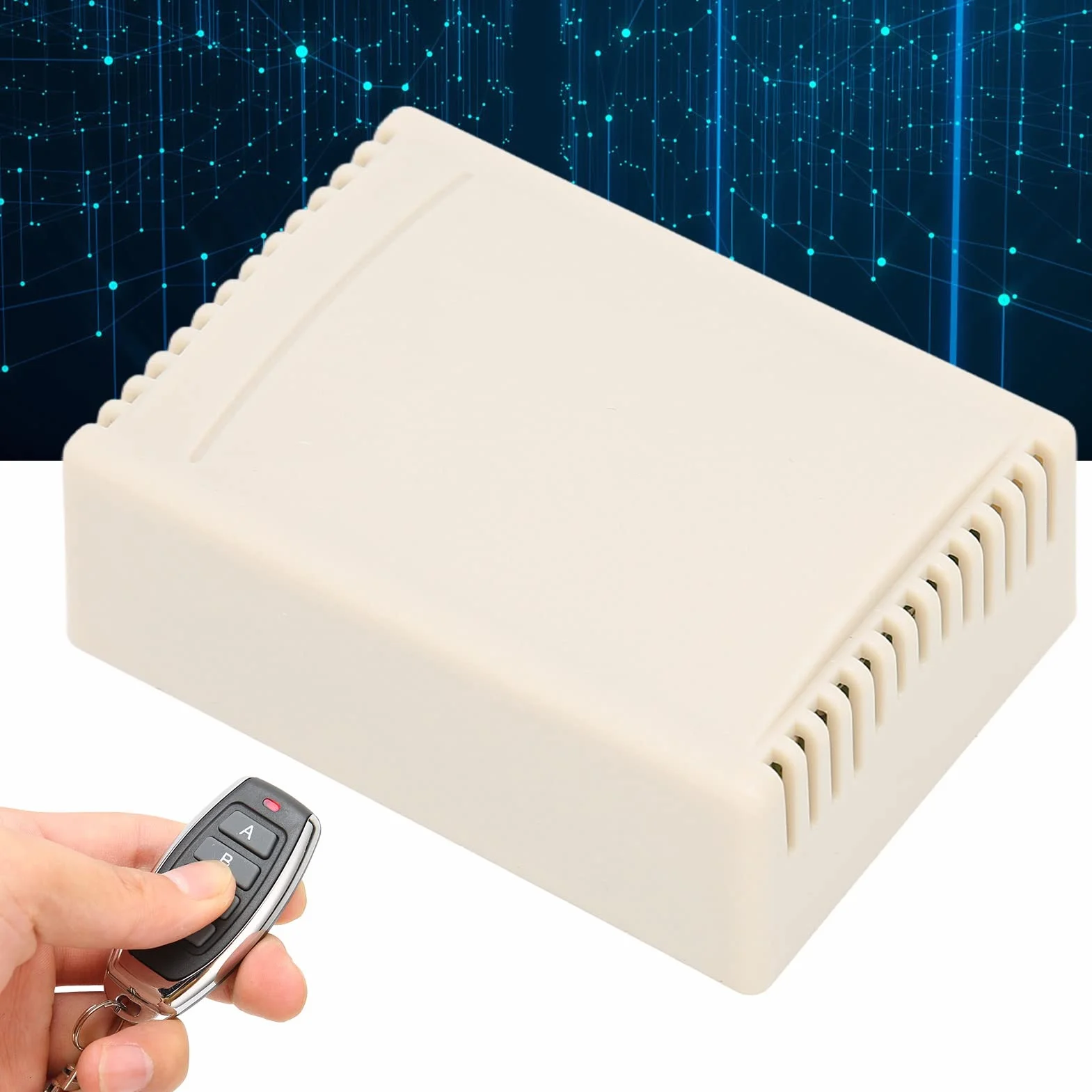 Bezprzewodowy Pilot RF, 433 MHz 4-kanałowy Przekaźnik Zdalnego Sterowania Przełącznik 10A RF Uniwersalny Bezprzewodowy Moduł do Elektrycznego Sterowania Przemysłowego Drzwi(24V)