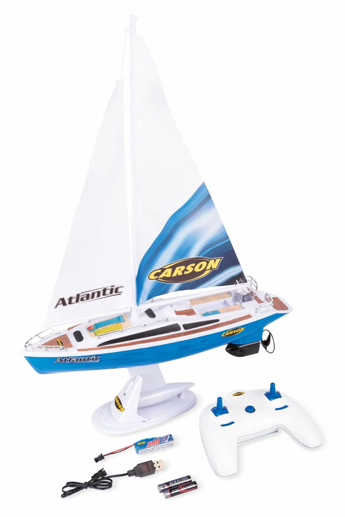 Carson Żaglówka Atlantic 2.4GHz 100% RTR Łódź RC zdalnie sterowana