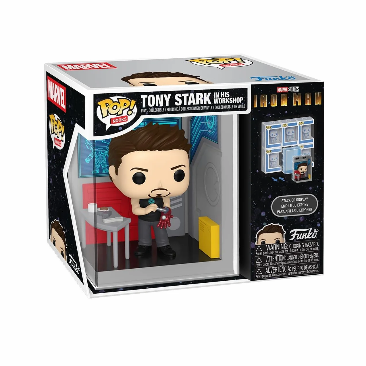 Funko Pop! Nooks: Marvel - Tony Stark's Garage - Marvel Comics - Figurka winylowa do kolekcjonowania - pomysł na prezent - Oficjalny towar - Zabawki dla dzieci i dorosłych