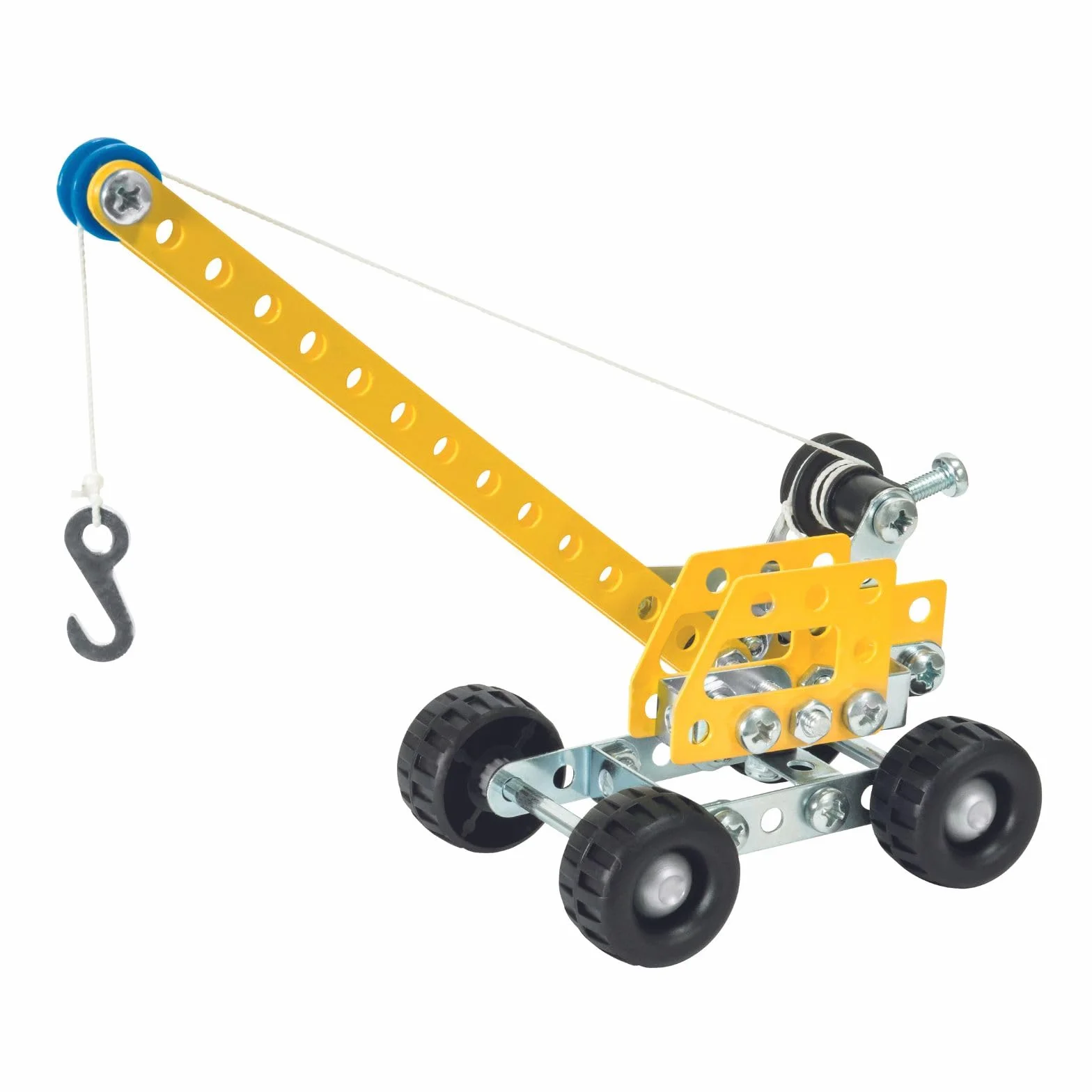 Eitech Metalowa skrzynka budowlana – mini pojazdy budowlane (dźwig)