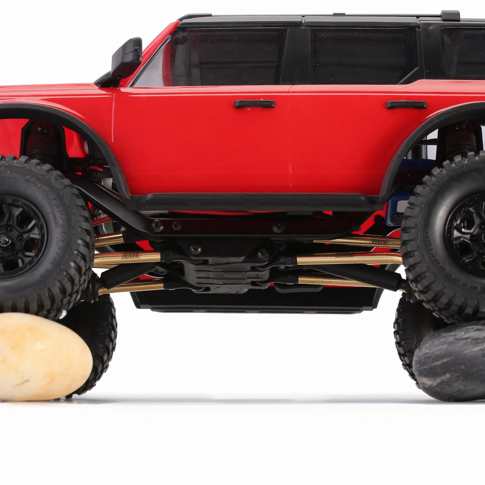 INJORA Mosiądz High Clearance zestaw lewego do TRX4M 1/18 RC Crawler części do modernizacji, 8 sztuk (4M-20)