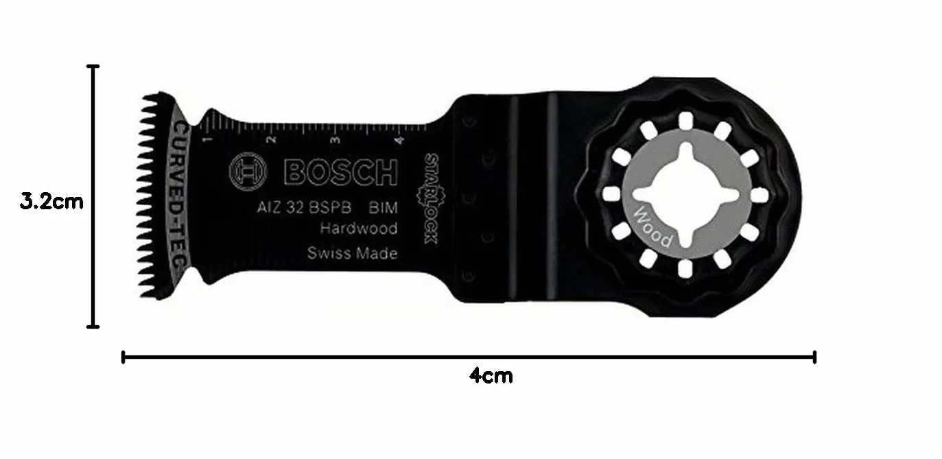 Bosch Accessories Starlock AIZ 32 BSPB BIM ostrze do cięcia głębokiego twardego drewna do wszystkich narzędzi PMF
