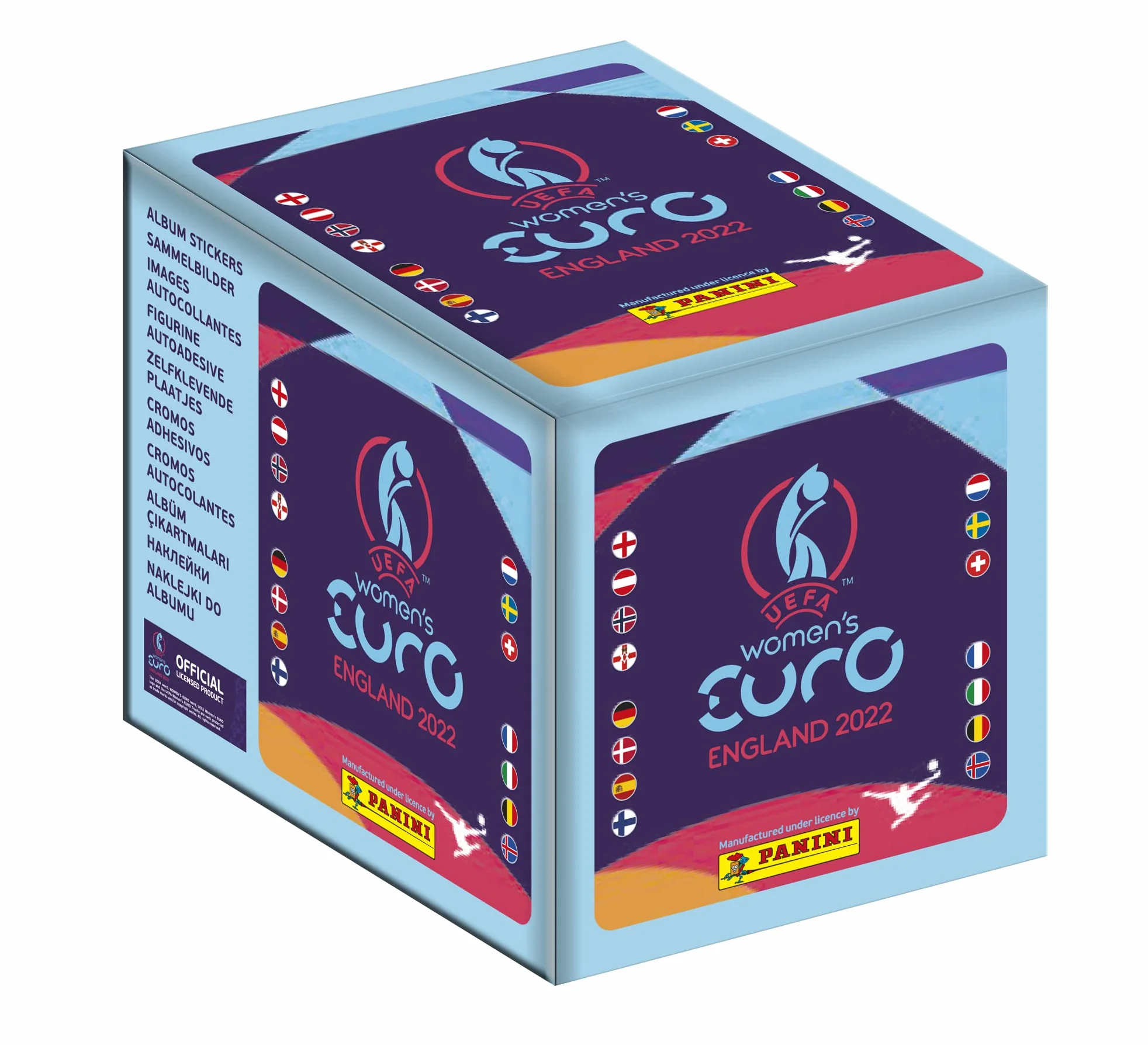 Panini 004298BOX36F UEFA WOMEN'S EURO 2022 Pudełko z 36 kieszeniami z naklejkami