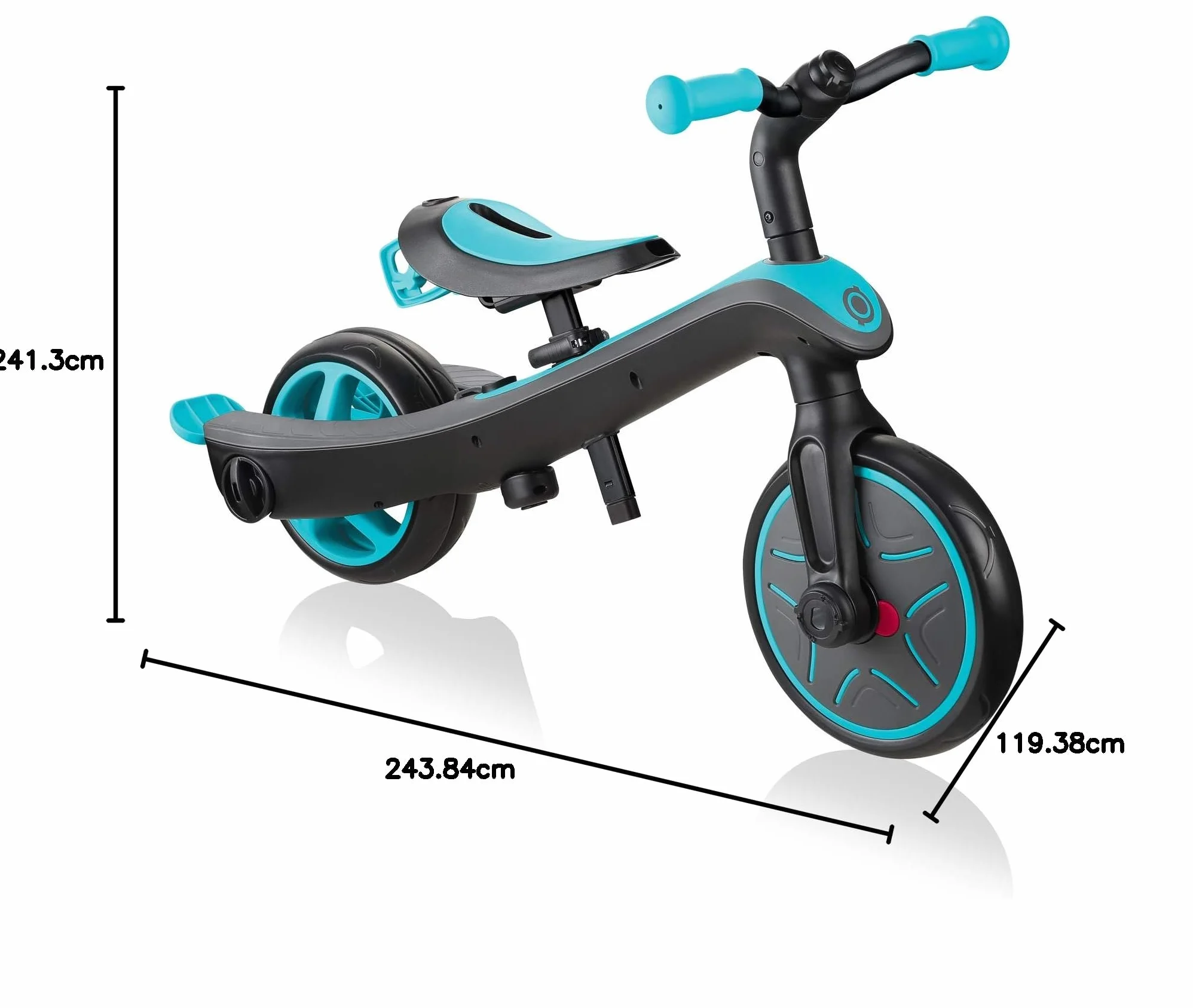Globber - EXPLORER TRIKE 4 w 1 - Ewolucyjny trójkołowiec & draising dla małych dzieci w wieku od 10 m+ do 5 lat +, Duck Blue