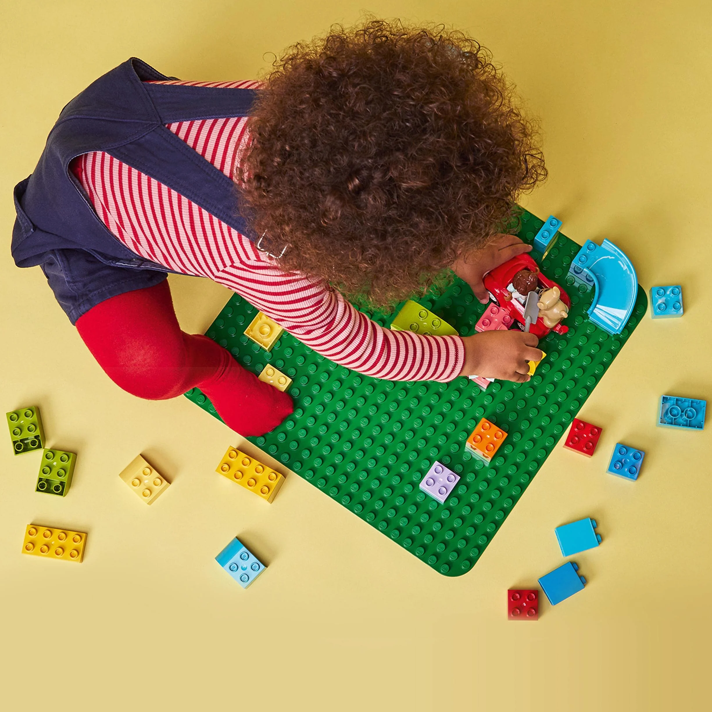 LEGO DUPLO 10980 Zielona Płytka Konstrukcyjna pod Klocki, Prezent dla Chłopców i Dziewczynek, na Urodziny, Roczek