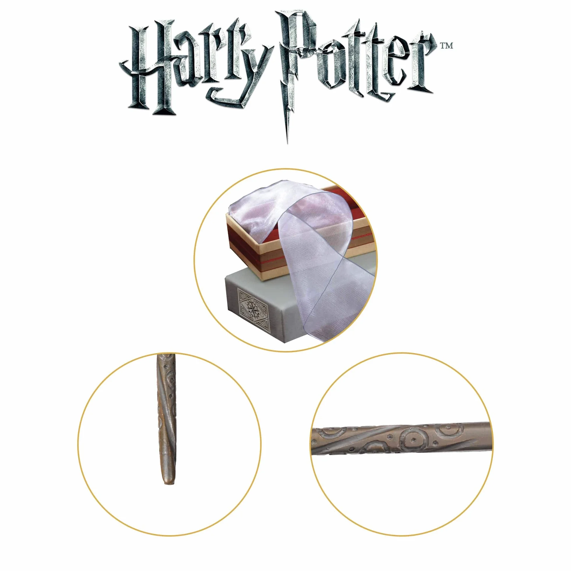 The Noble Collection Sirius Black Wand in Ollivanders Box 15,5 cala Sirius Black Wand with Original Ollivanders Wand Box - Harry Potter Film Set Movie Props Wands