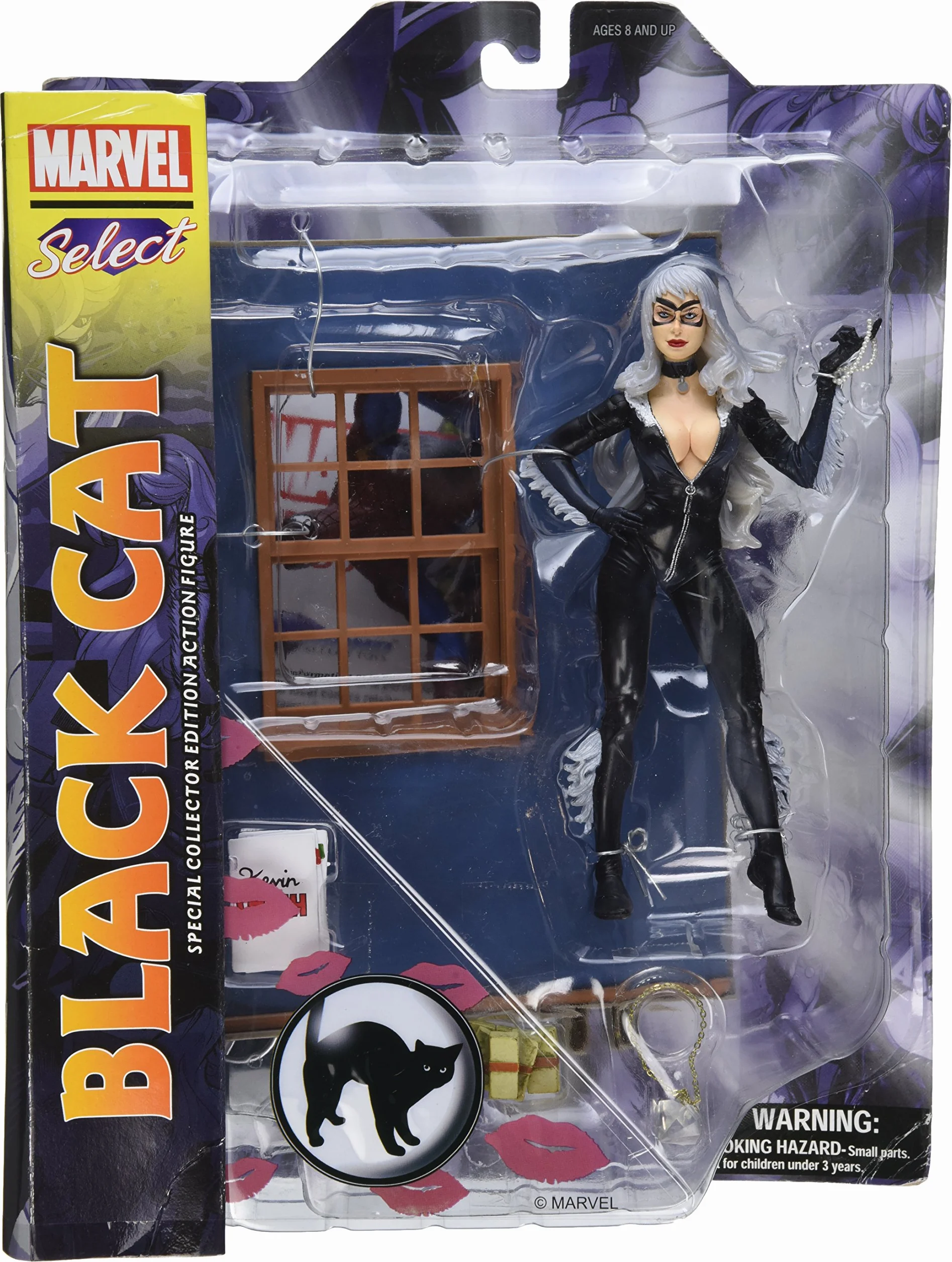 Marvel Select Black Cat: Special Collector Edition Action Figure With Highly Detailed Base